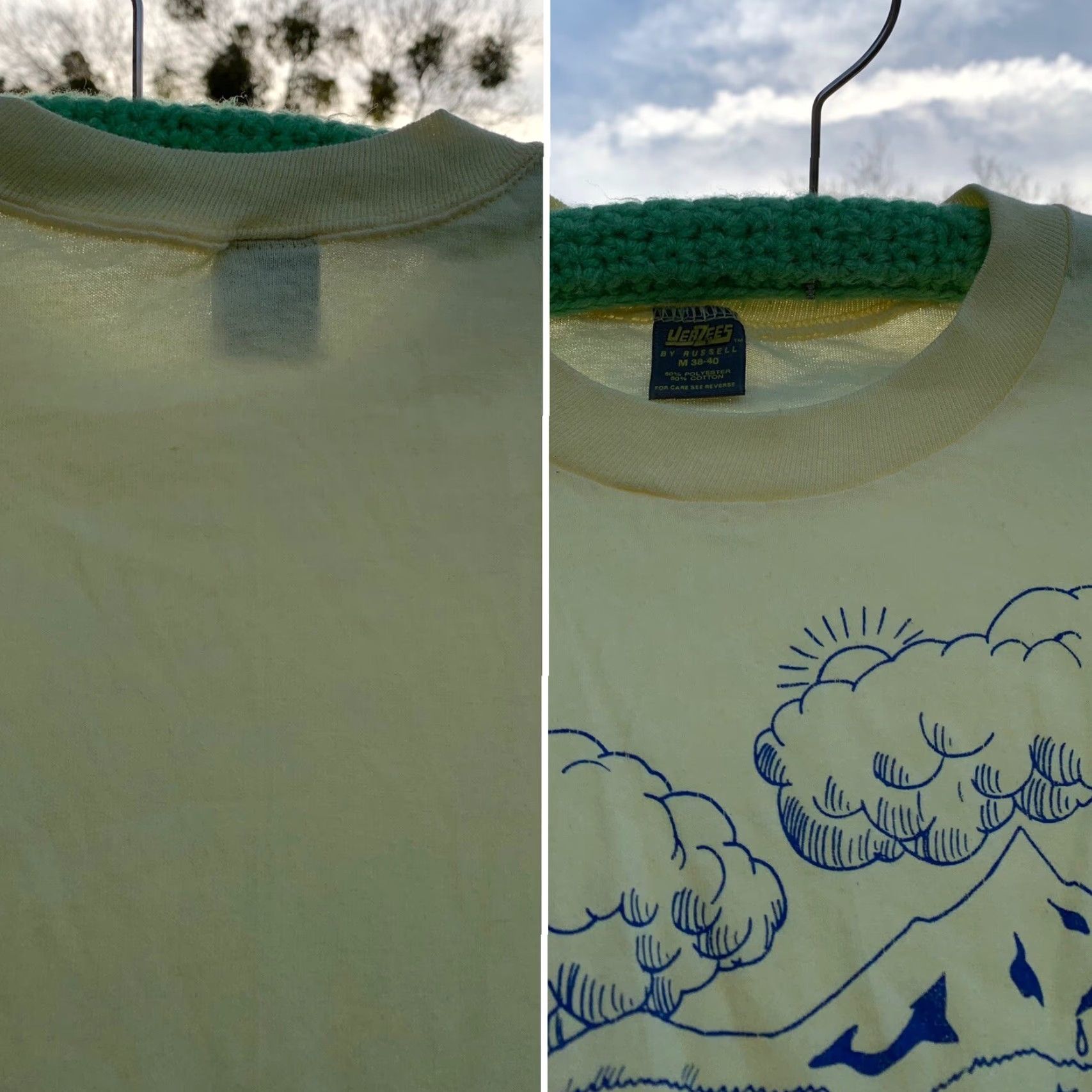 Jerzees VINTAGE …and on the eighth day, God created Oregon! t-shirt Men M Yellow Jerzees by Russell Short Sleeve Graphic Tee 1980s 38-40 USA Size US M / EU 48-50 / 2 - 4 Thumbnail