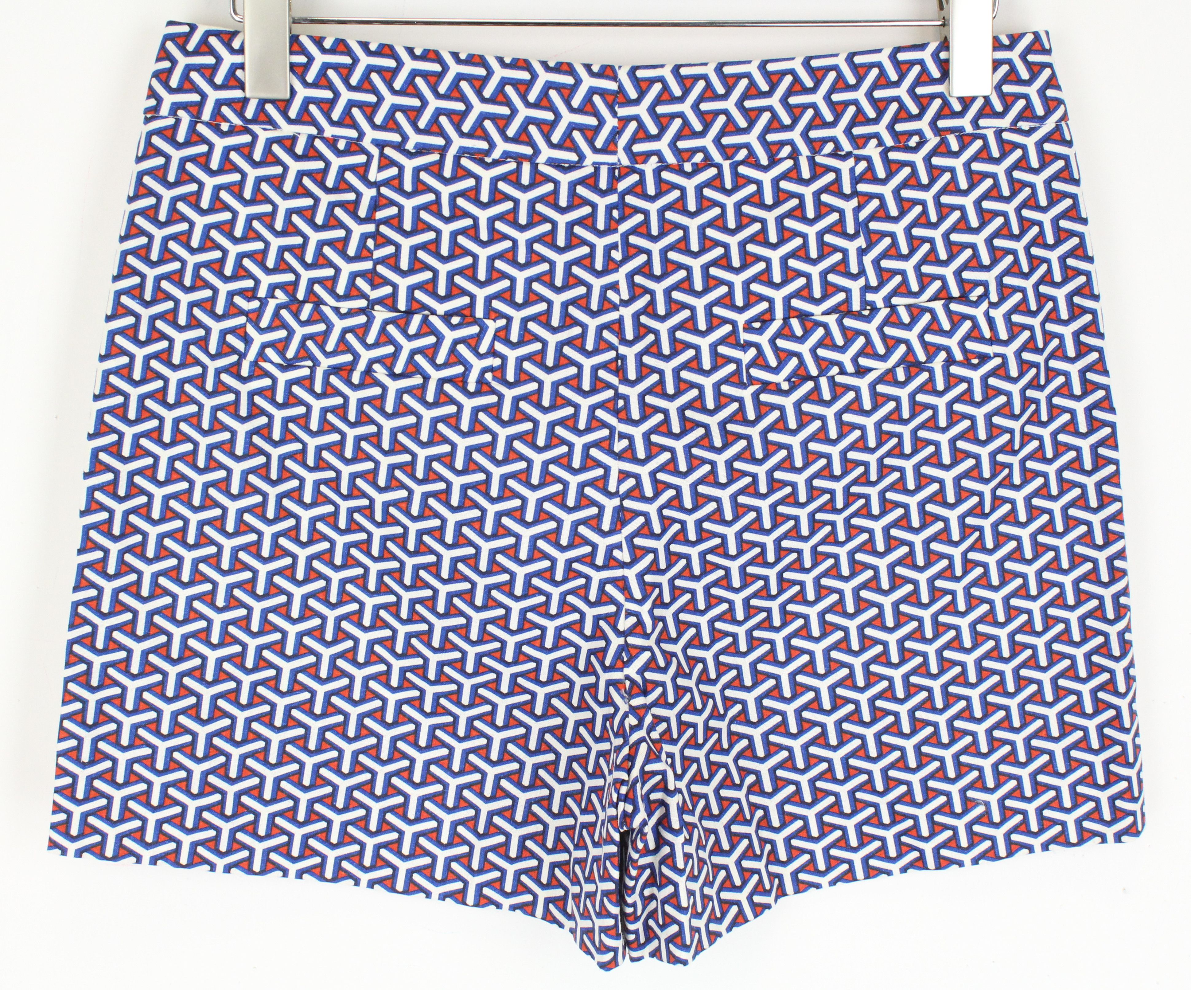 Other 40 Blue Red White Ornament Pattern Shorts 62323 Size 30" / US 8 / IT 44 - 2 Thumbnail
