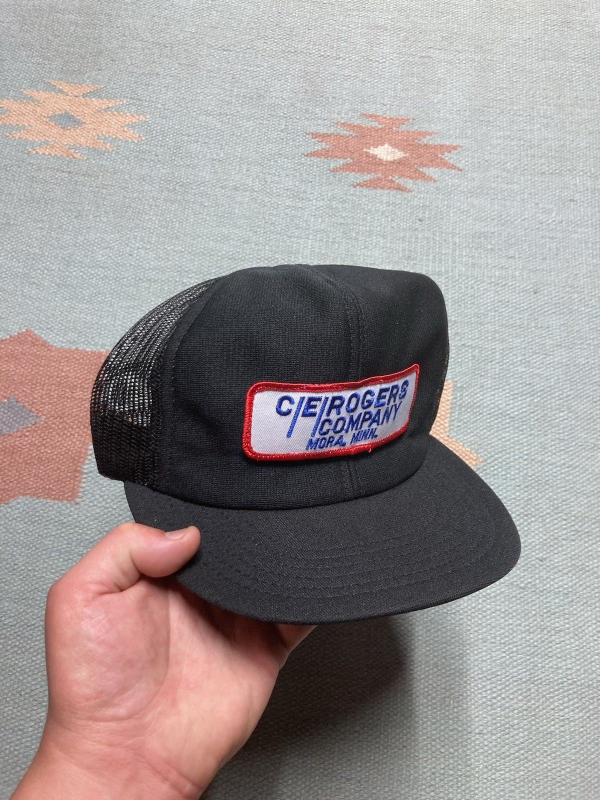 Vintage trucker hat CE Rogers company Mora Minnesota patch made USA Size ONE SIZE - 1 Thumbnail