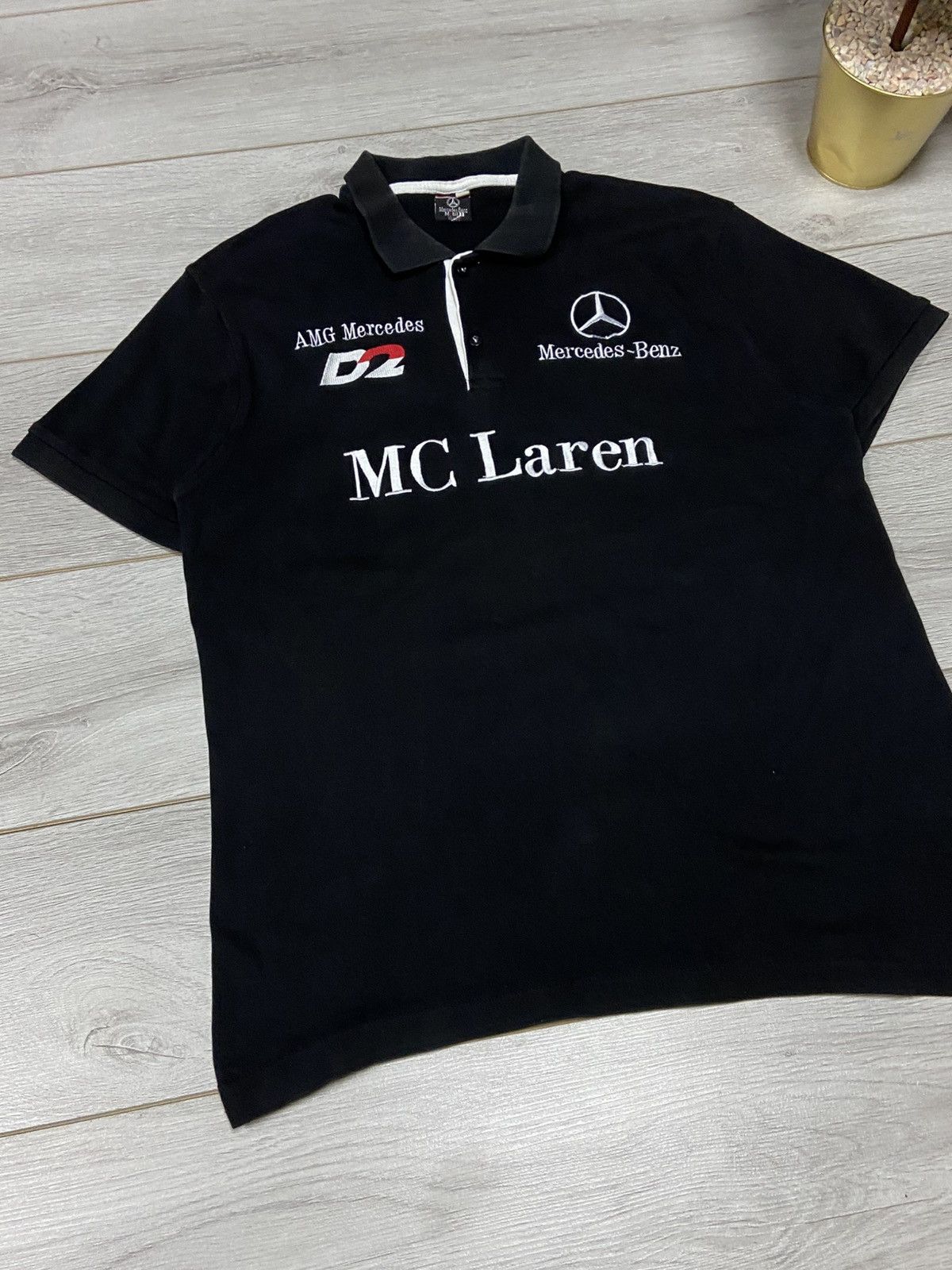 Mercedes-Benz × Puma Mclaren Mercedes vintage polo big logo Size US XL / EU 56 / 4 - 3 Thumbnail