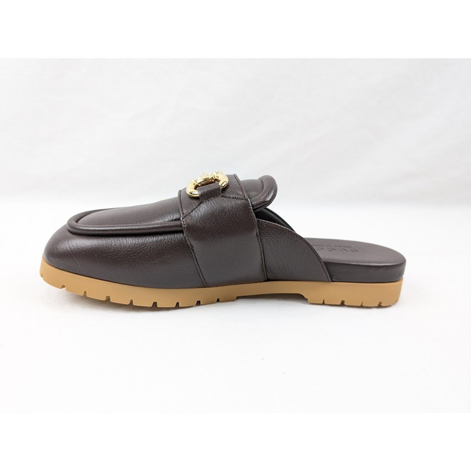 Gucci o1rshd1 Horsebit Open Back Loafers in Brown Size US 10 / EU 43 - 7 Thumbnail