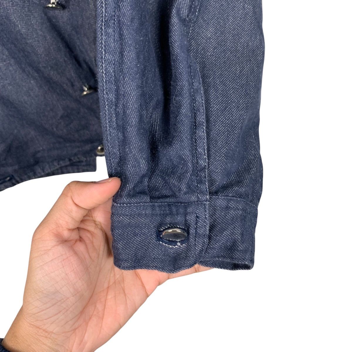 Japanese Brand ADVANCE & ADVENTURES Blue Denim Casual Jacket #1664-C74 Size M / US 6-8 / IT 42-44 - 13 Thumbnail