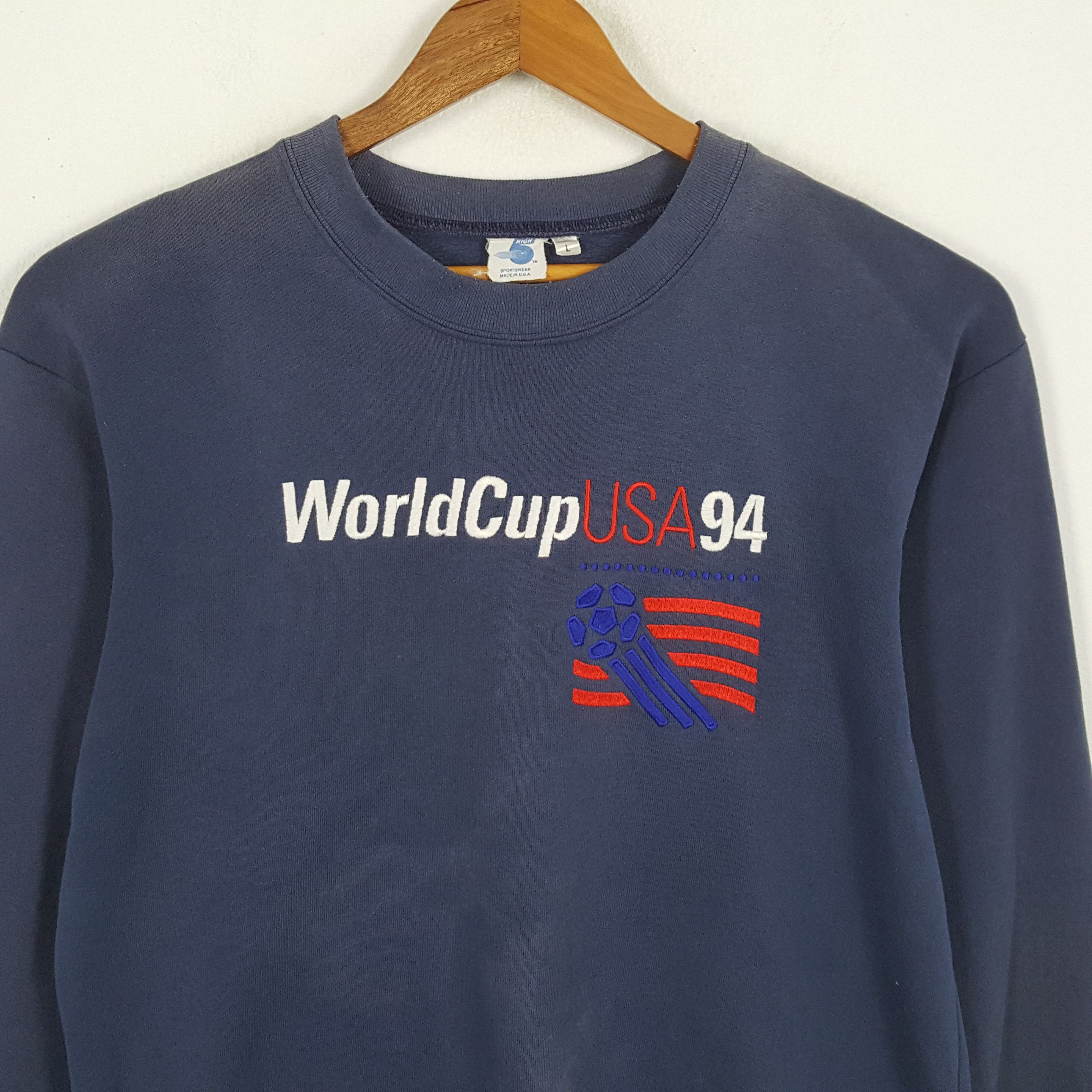 Vintage Vintage 90's WORLD CUP USA 1994 Promotion Sweatshirts Size US L / EU 52-54 / 3 - 2 Thumbnail