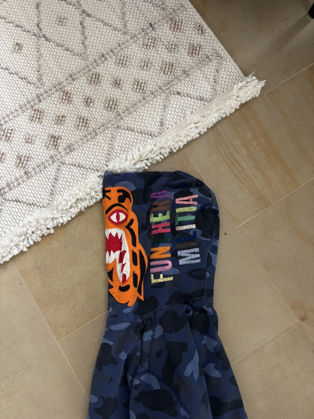 Bape A BATHING APE BAPE BLUE CAMO TIGER FULL ZIP HOODIE Size US L / EU 52-54 / 3 - 3 Thumbnail