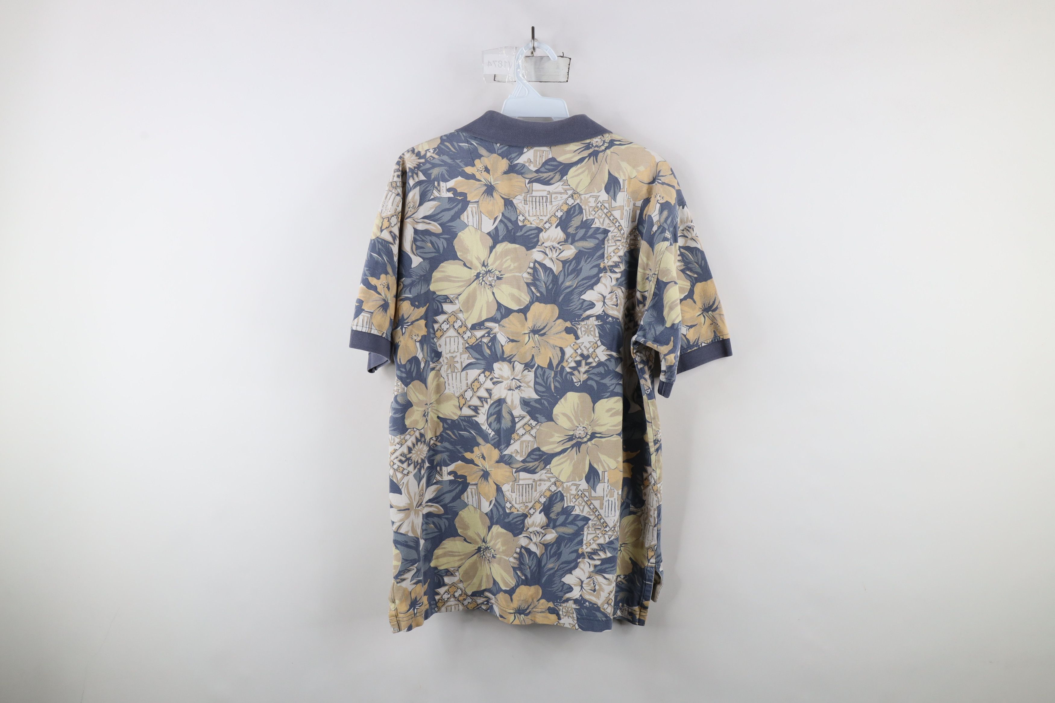 Vintage Vintage 90s Spell US Navy Naval Academy Flower Polo Shirt Size US M / EU 48-50 / 2 - 9 Thumbnail