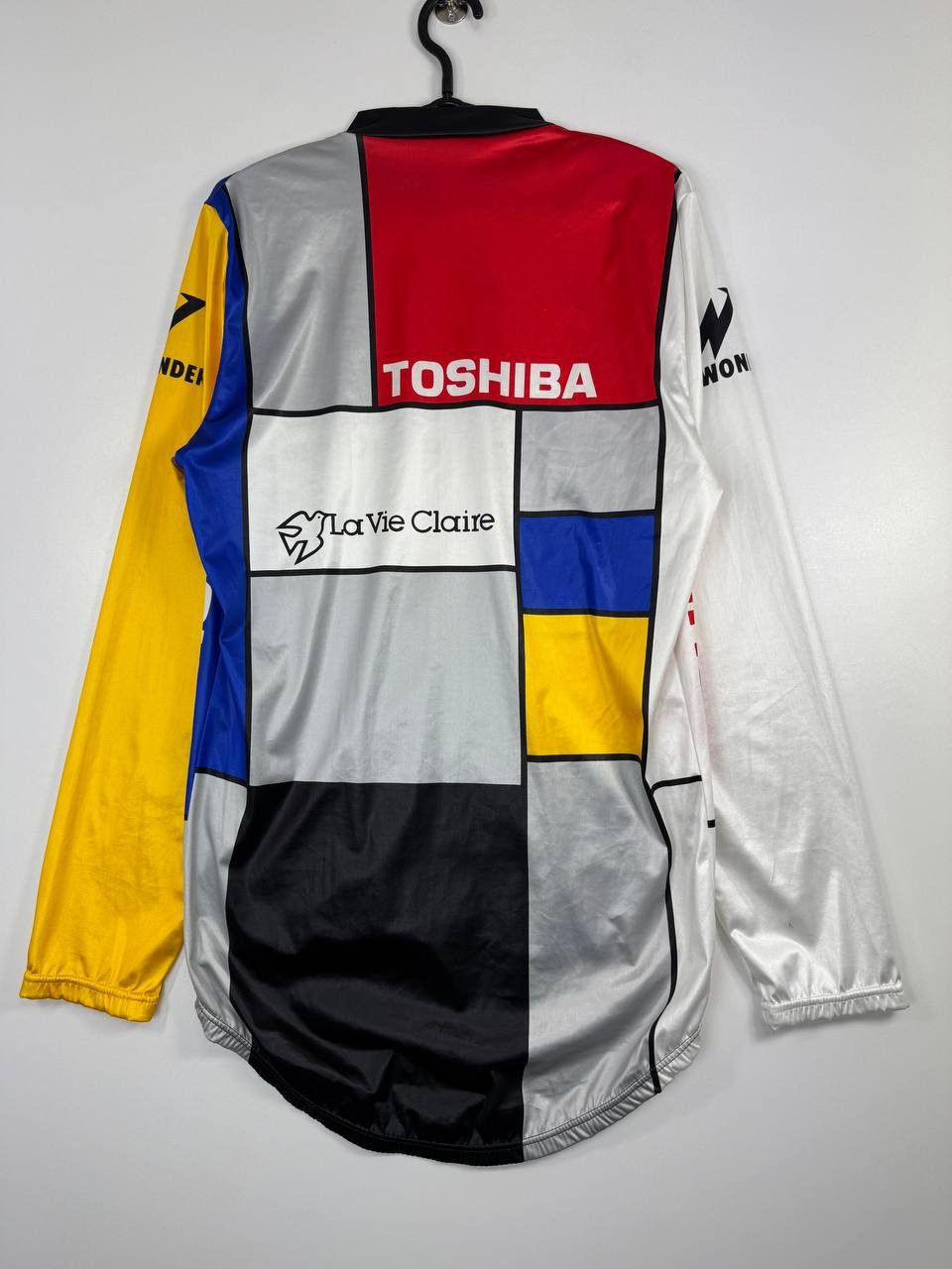 Other Vintage Toshiba La Vie Claire Cycling Jersey Mens Size L Size US L / EU 52-54 / 3 - 7 Thumbnail