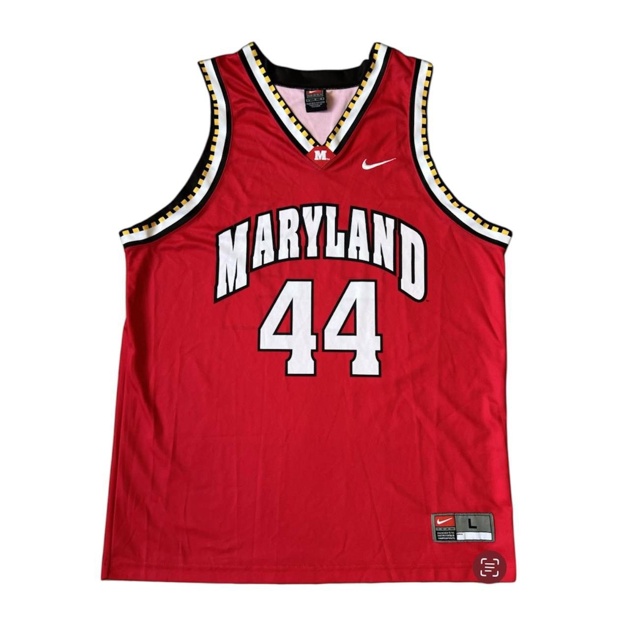 NBA 2001 MARYLAND TERRAPINS #44 RARE BASKETBALL NIKE JERSEY MENS Size US L / EU 52-54 / 3 - 1 Thumbnail