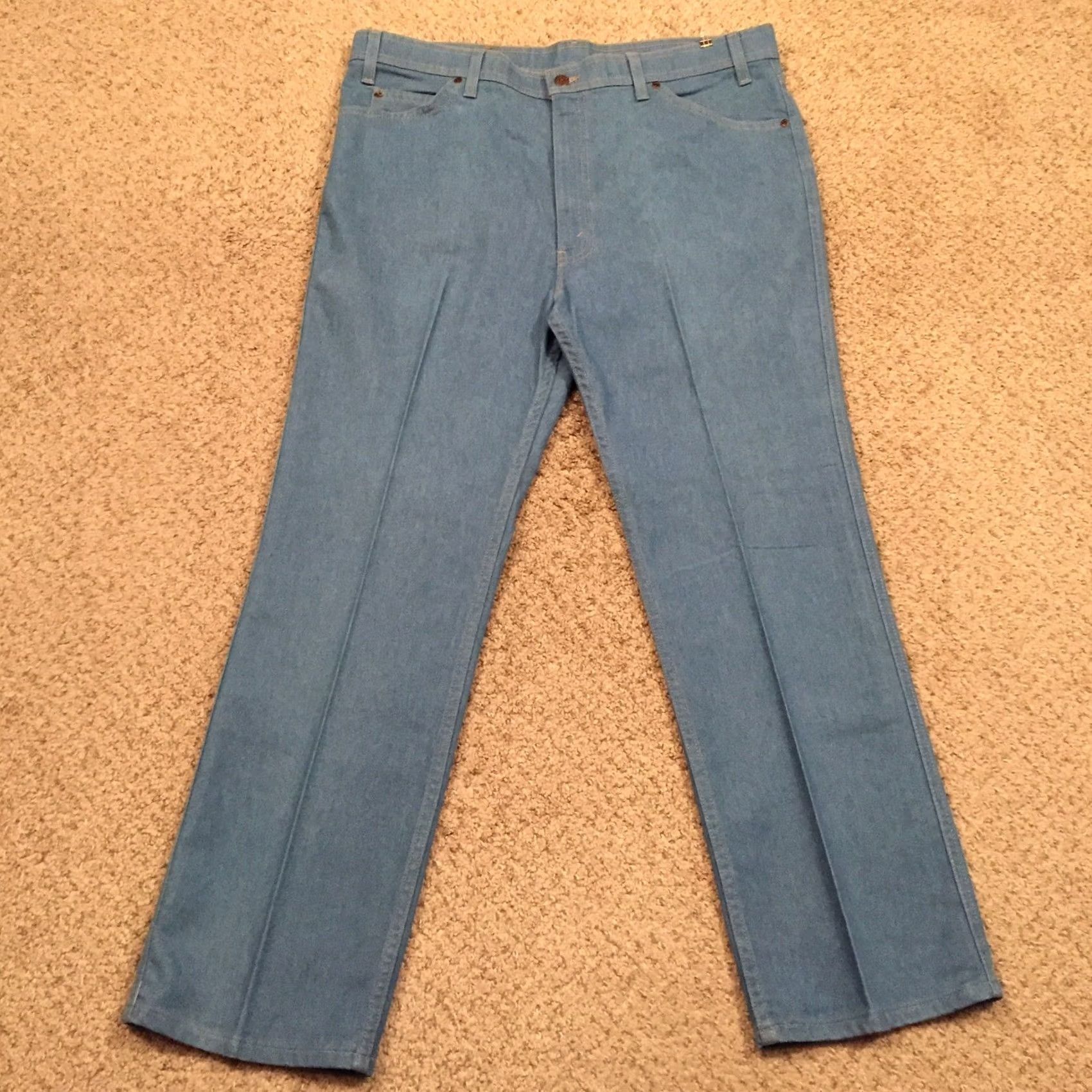 Levi's Levi'S Action Jeans Mens Size 40 Blue Straight Leg Vintage 50/50 Blend USA 37x30 Size US 40 / EU 56 - 2 Thumbnail