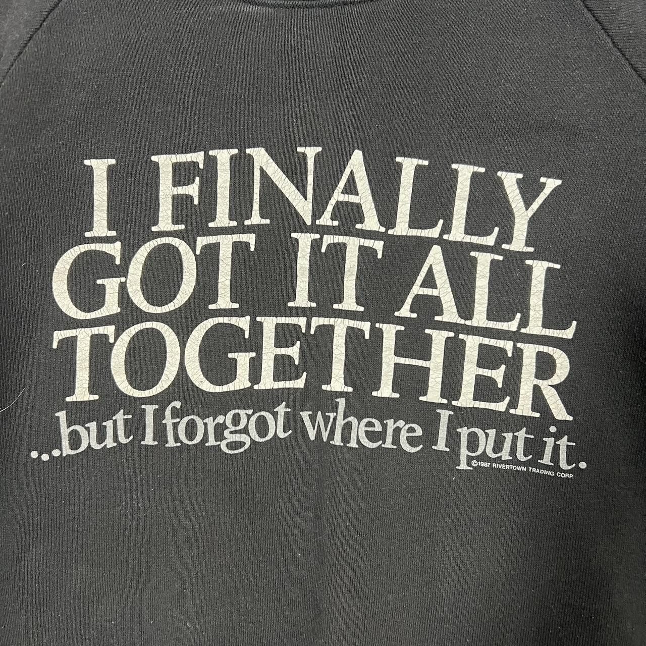 Other VINTAGE BLACK FADED GRAPHIC SWEATER Size US L / EU 52-54 / 3 - 2 Thumbnail