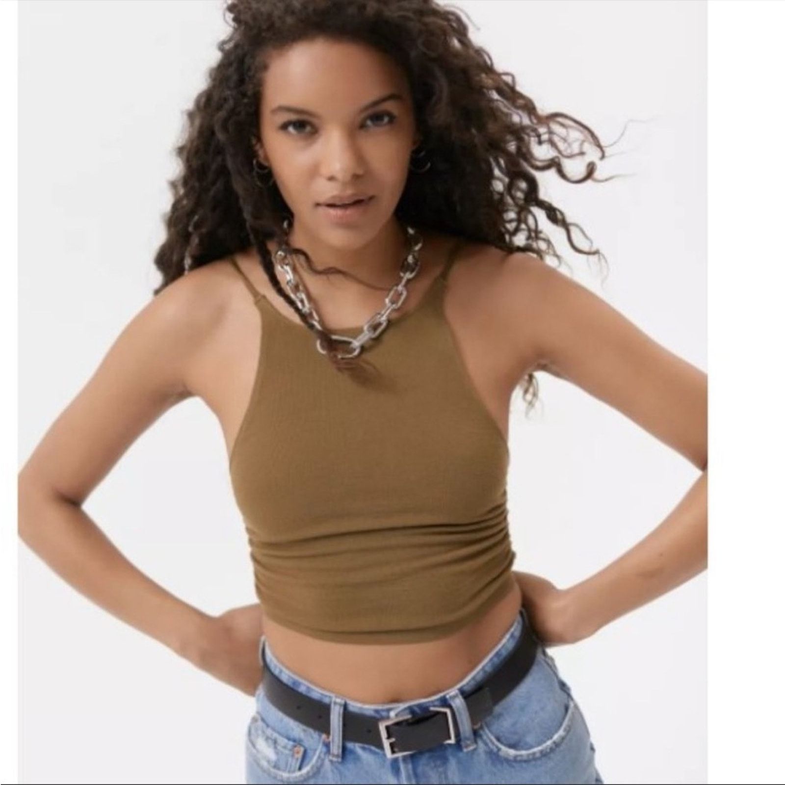 Urban Outfitters NEW! Urban Outfitters Seamless Ruched Bra Top - XL Size XL / US 12-14 / IT 48-50 - 3 Thumbnail