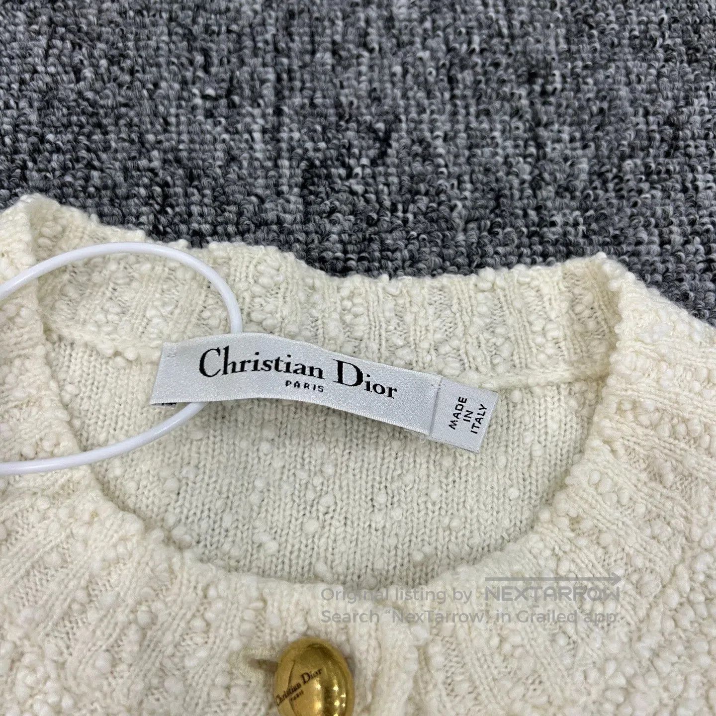 Dior Dior Beige knitted cardigan jacket| Size S / US 4 / IT 40 - 5 Thumbnail