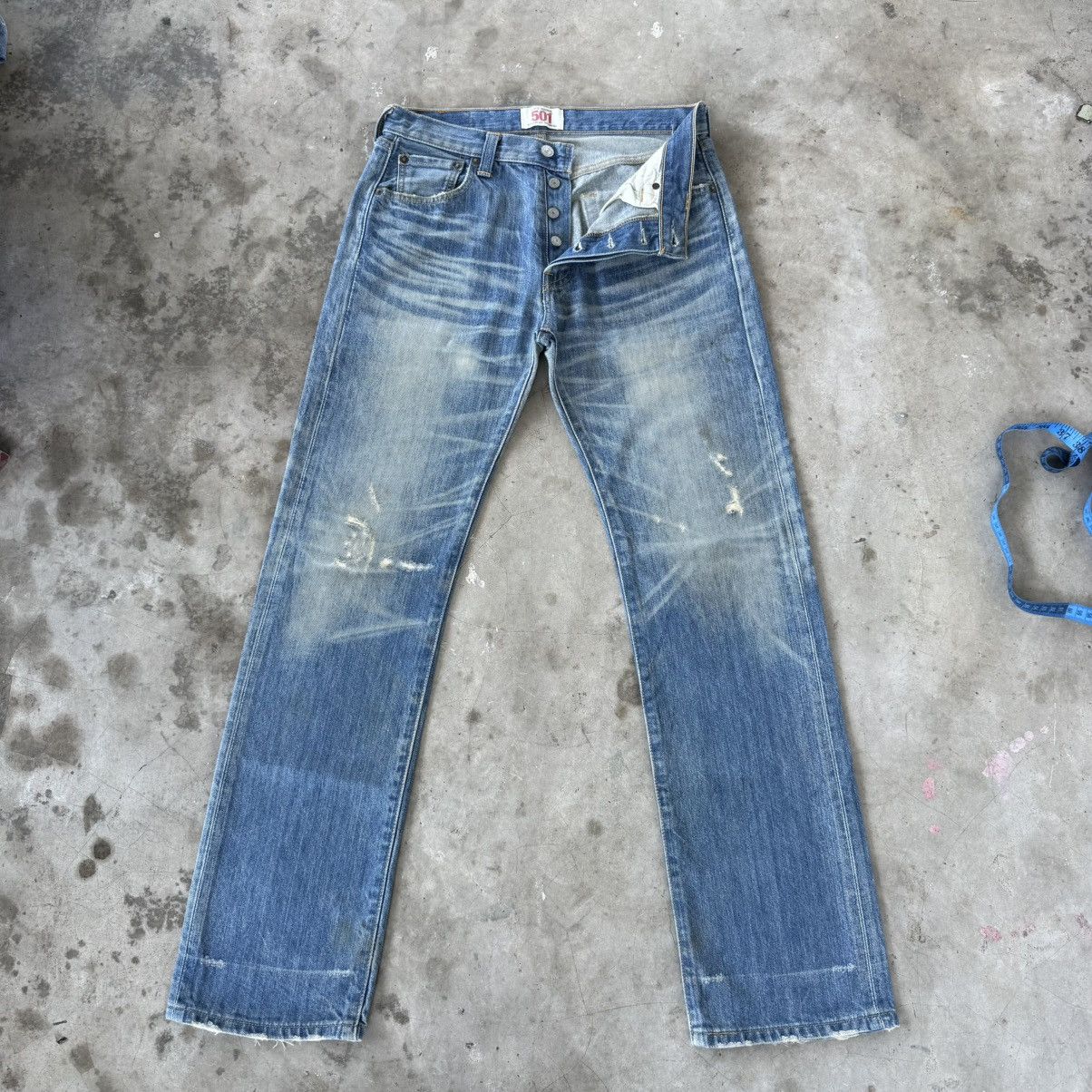 Levi's Vintage Clothing W30 Vintage Levi's 501 Faded Mud Wash Denim Jean Pants Size US 30 / EU 46 - 1 Thumbnail