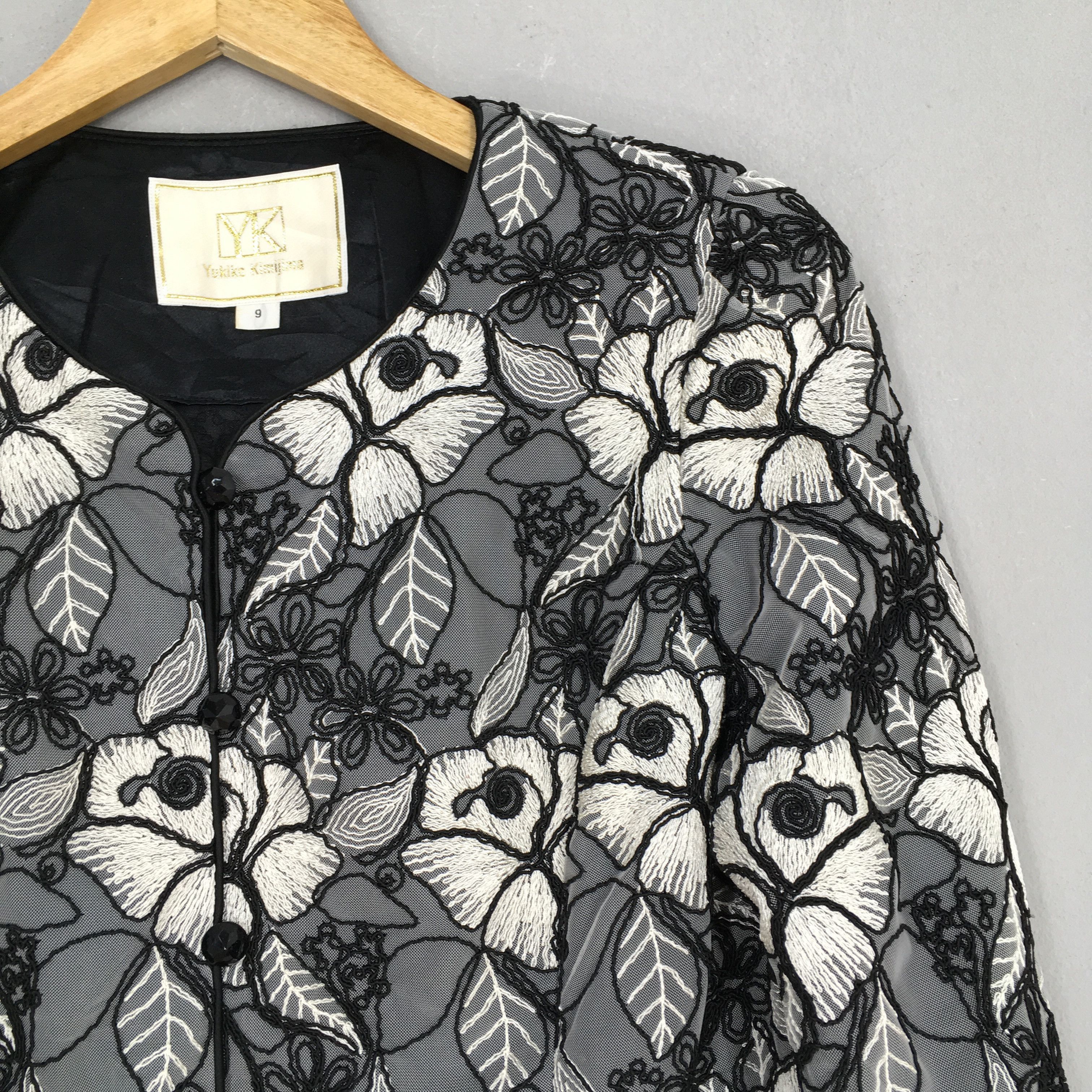 Designer × If Six Was Nine × Yoshiyuki Konishi Yukiko Kimijima Beauty Floral Embroidered Women Jacket Size S / US 4 / IT 40 - 2 Thumbnail