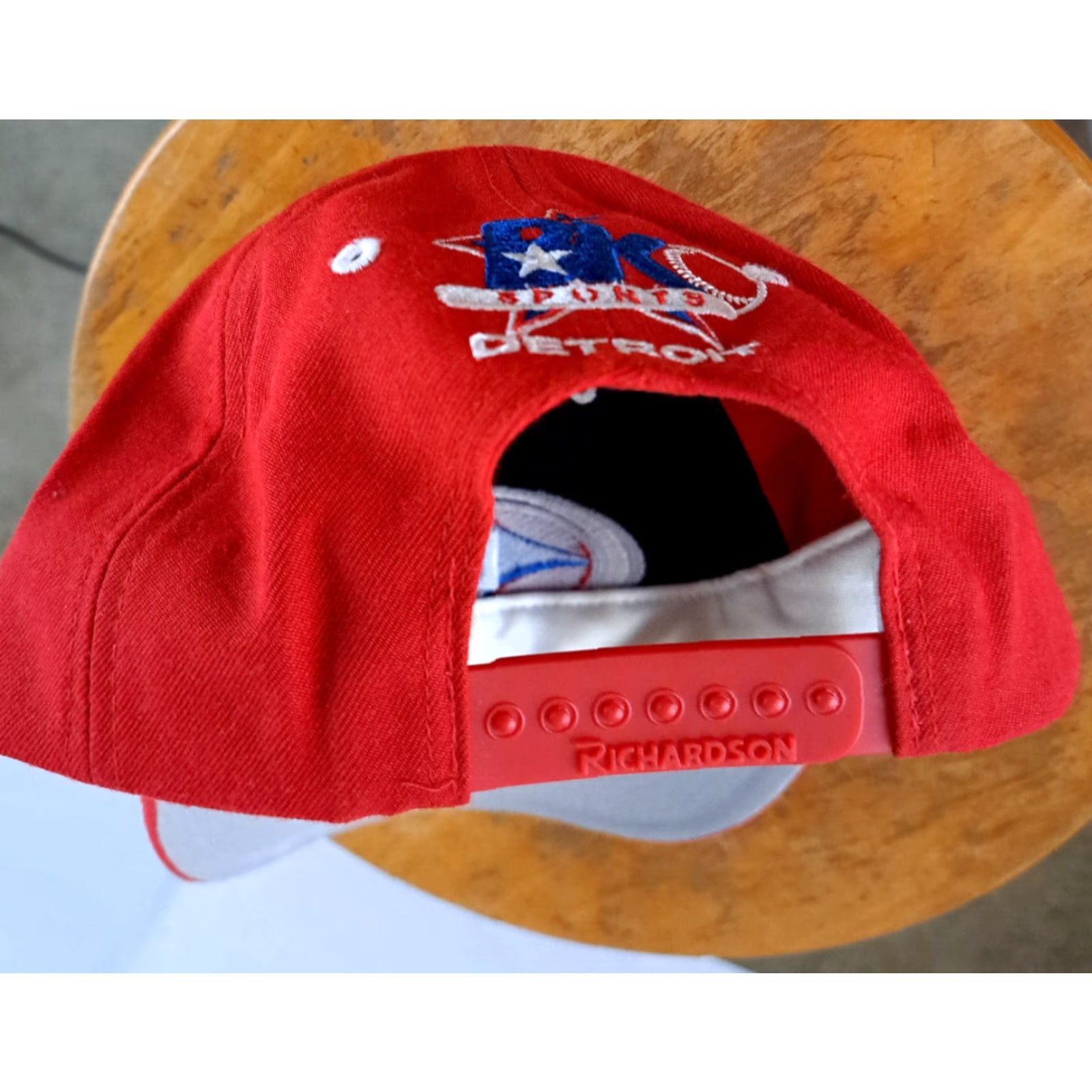 Vintage Richardson Easton Hockey Red Snapback Hat Adjustable Men Cotton Sports Size ONE SIZE - 3 Thumbnail