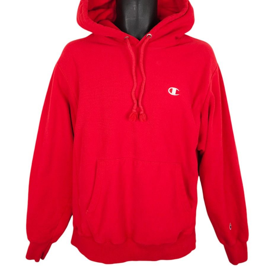 Champion Champion Sweatshirt Hoodie Mens Size Medium Red Reverse Size US L / EU 52-54 / 3 - 1 Thumbnail