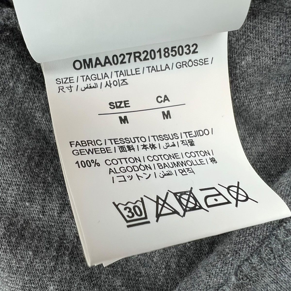 Off-White Off-White Cutout Arrows Grey T Shirt Size US M / EU 48-50 / 2 - 5 Thumbnail