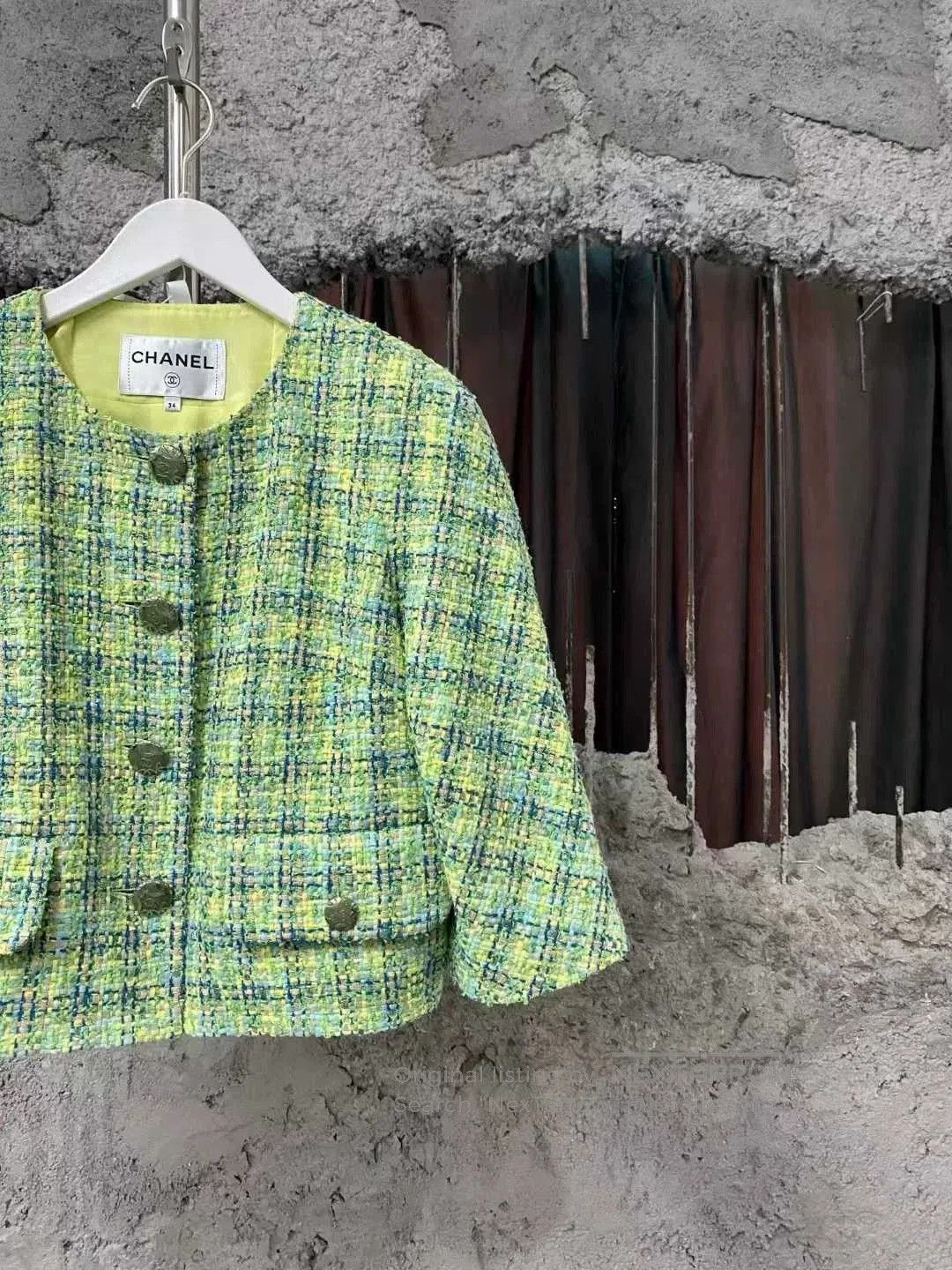 Chanel green woven short jacket by chanel. Size XS / US 0-2 / IT 36-38 - 4 Thumbnail