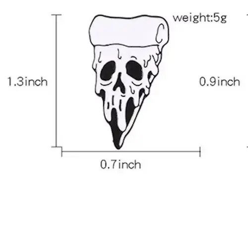 Jewelry Skull Skeleton Pin Size ONE SIZE - 4 Thumbnail