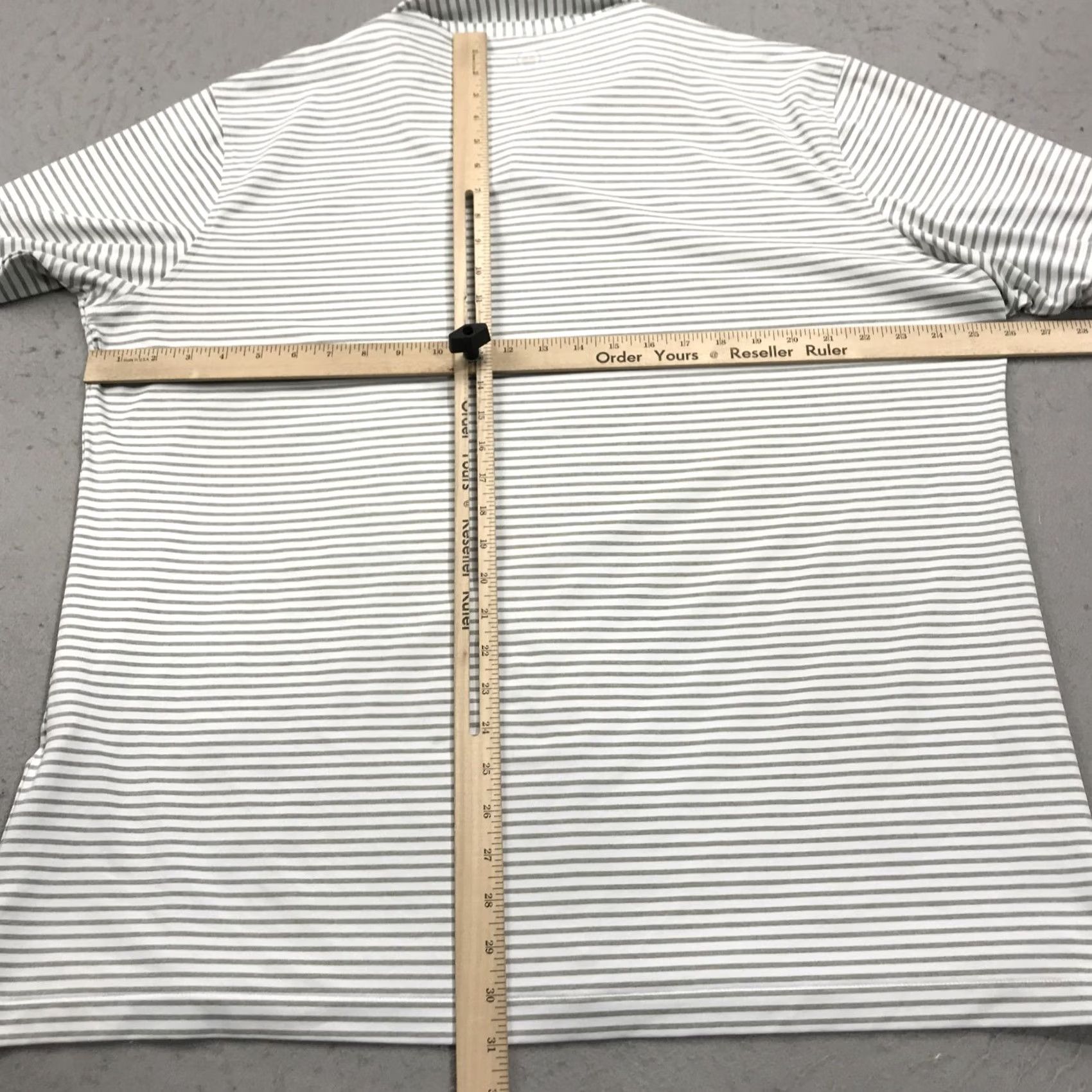 Peter Millar Peter Millar Polo Shirt Mens 2XL White Logo Crown Crafted Golf Skokie Striped Short Sleeve Collared Pullover Button Embroidered Summer Comfort Size US XXL / EU 58 / 5 - 7 Thumbnail