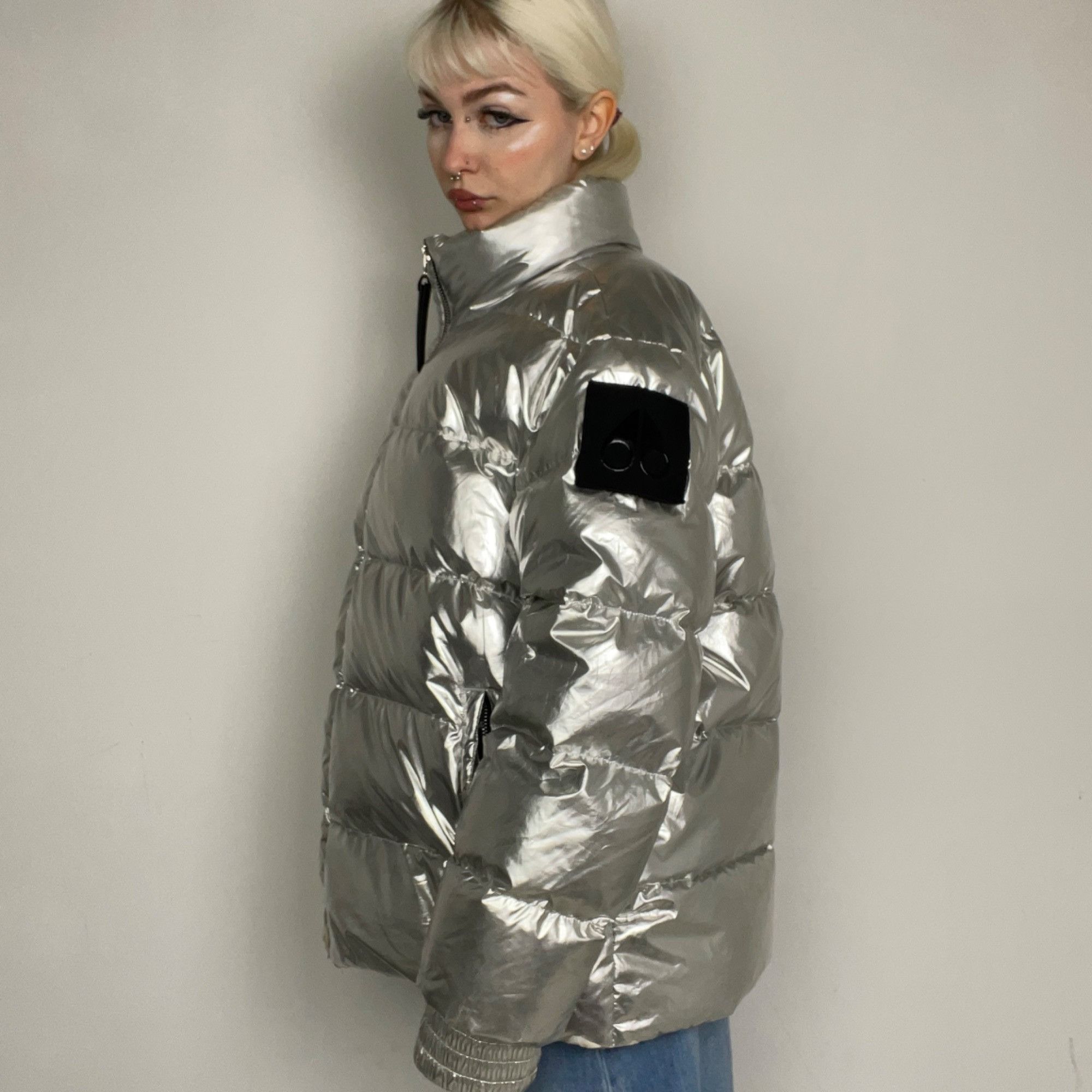 Moose Knuckles Rare Moose Knuckles Metallic Puffer Jacket Size US L / EU 52-54 / 3 - 3 Thumbnail