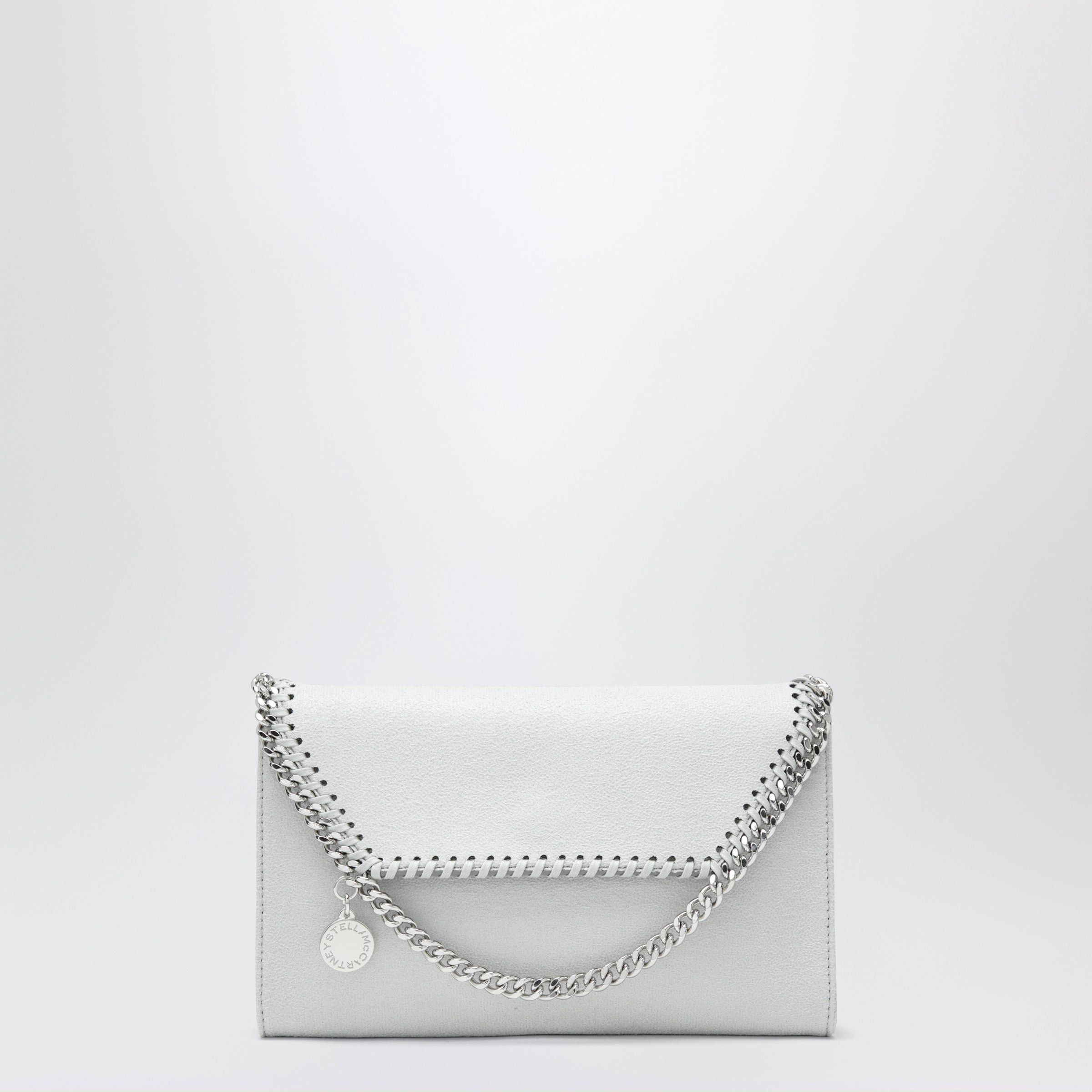 Stella McCartney Stella Mccartney Pearl Grey Falabella Shoulder Wallet Bag Size ONE SIZE - 1 Thumbnail