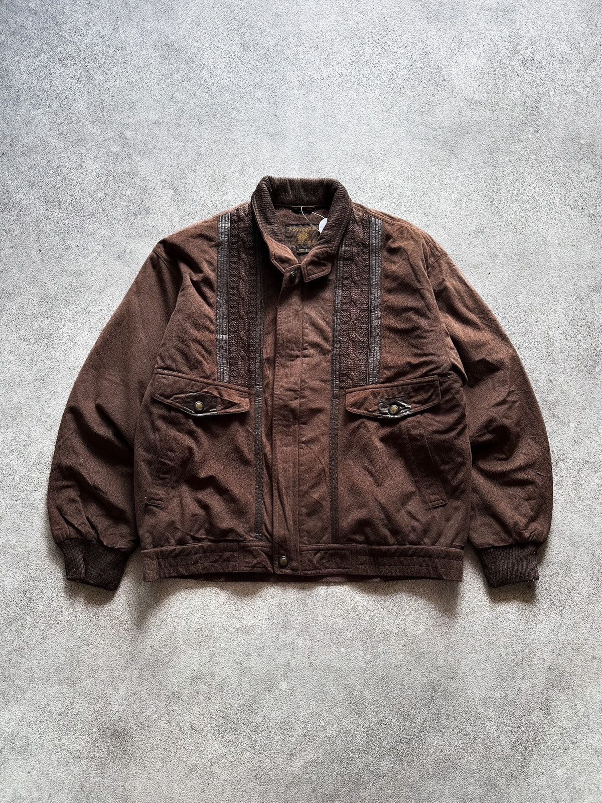 Issey Miyake 90s Japanese Issey Miyake Style Suede Brown Bomber Jacket Size US M / EU 48-50 / 2 - 1 Thumbnail