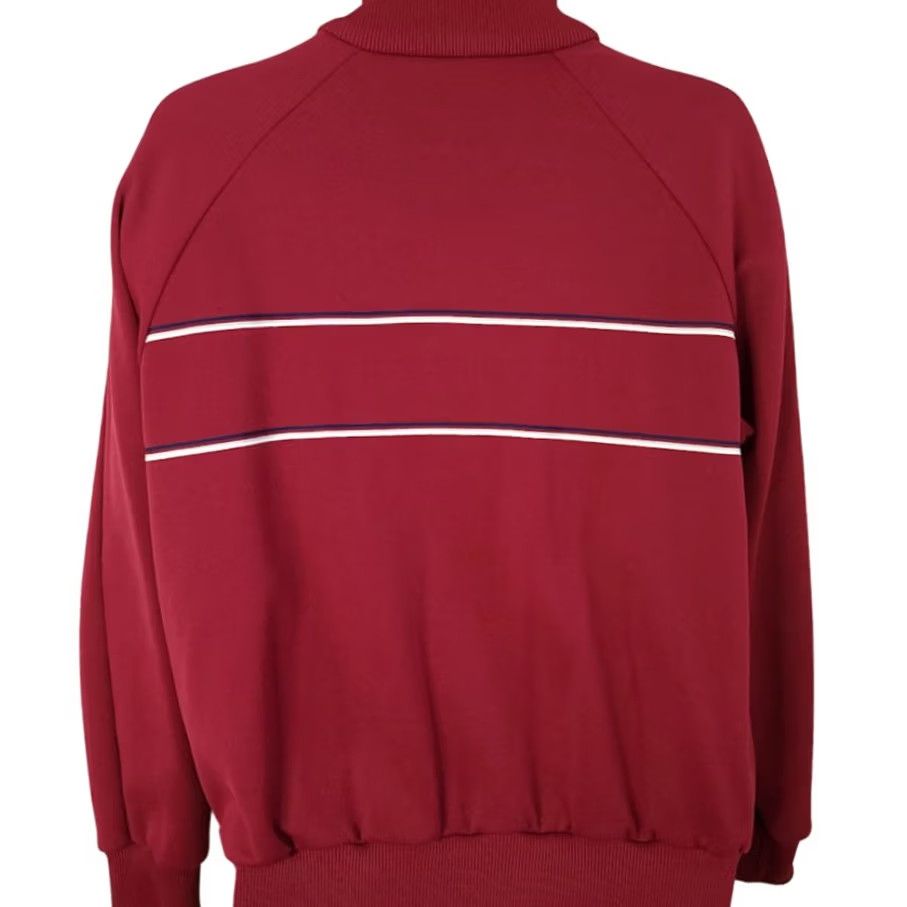 Vintage VINTAGE Sports Scene Track Jacket Mens Size Large Red 80s Full Zip Striped Size US L / EU 52-54 / 3 - 4 Thumbnail