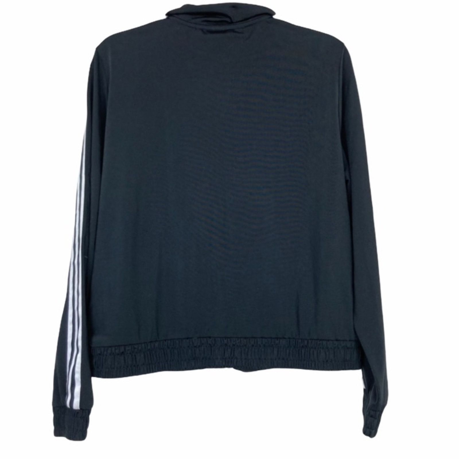 Adidas Adidas Black Full Zip Track Jacket Sz M Size M / US 6-8 / IT 42-44 - 4 Thumbnail