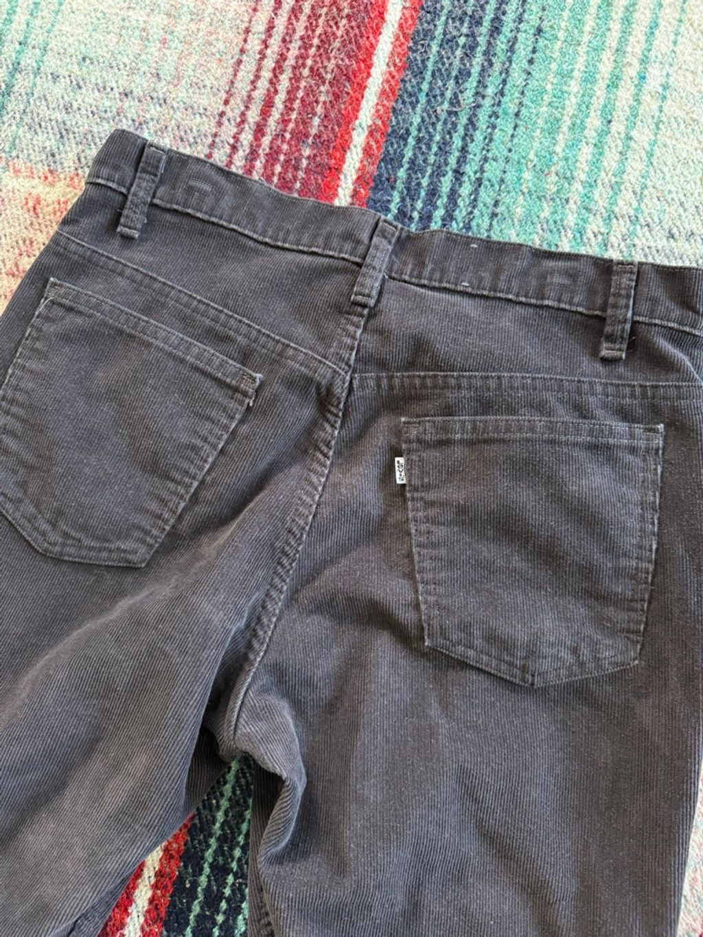 Levi's Vintage Levi's Black Over-dyed Straight Fit Corduroy Pants 3 Size US 34 / EU 50 - 4 Thumbnail