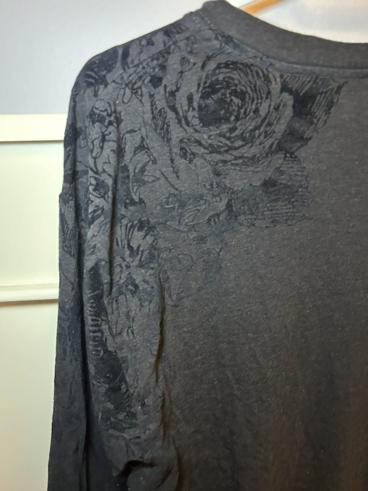 Dolce & Gabbana Vintage Dolce & Gabbana floral velvet print longsleeve shirt Size US XL / EU 56 / 4 - 9 Thumbnail