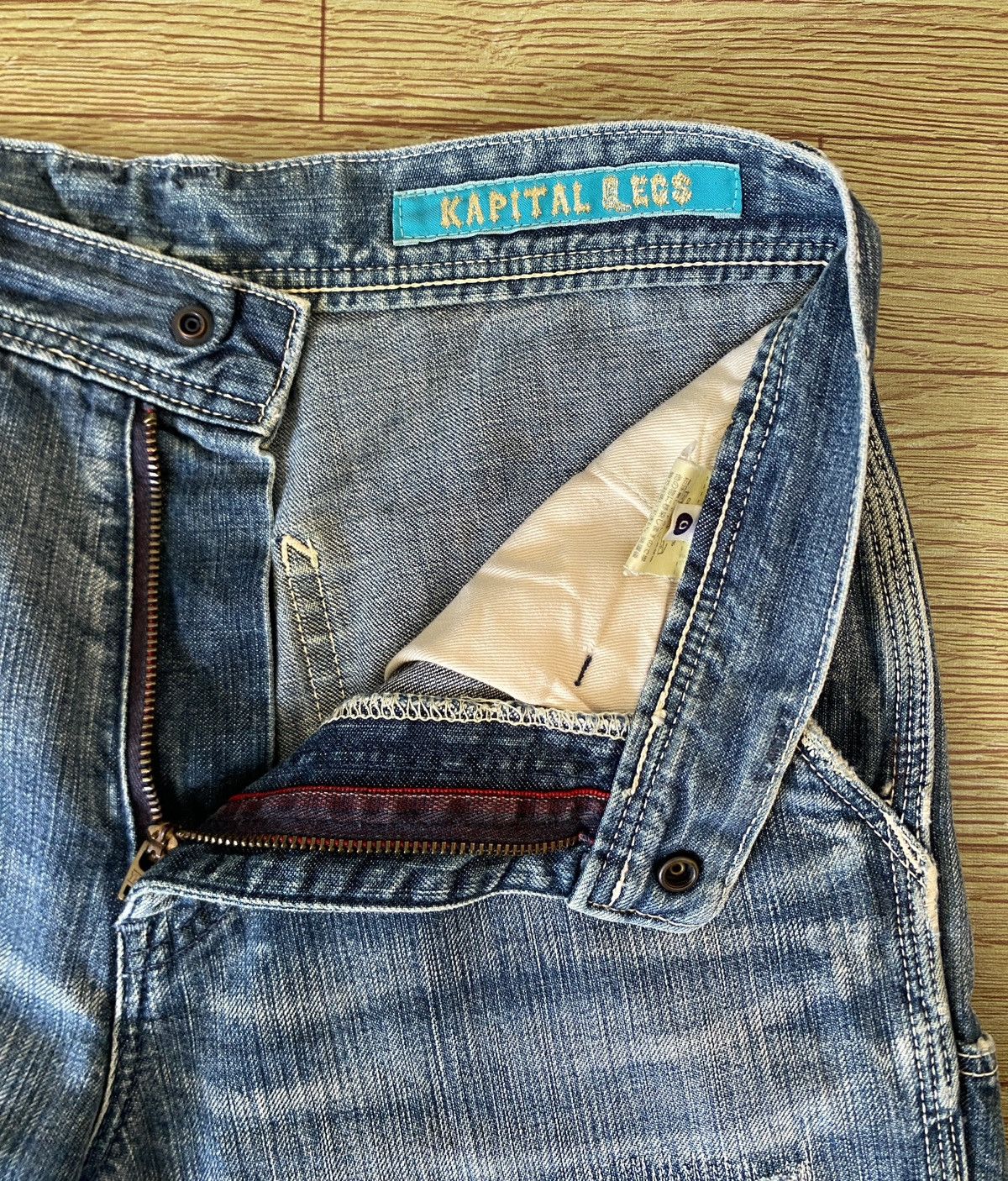 Kapital Very Rare Vintage Japanese Brand Kapital Flared Jeans 1990s Size US 28 / EU 44 - 12 Thumbnail