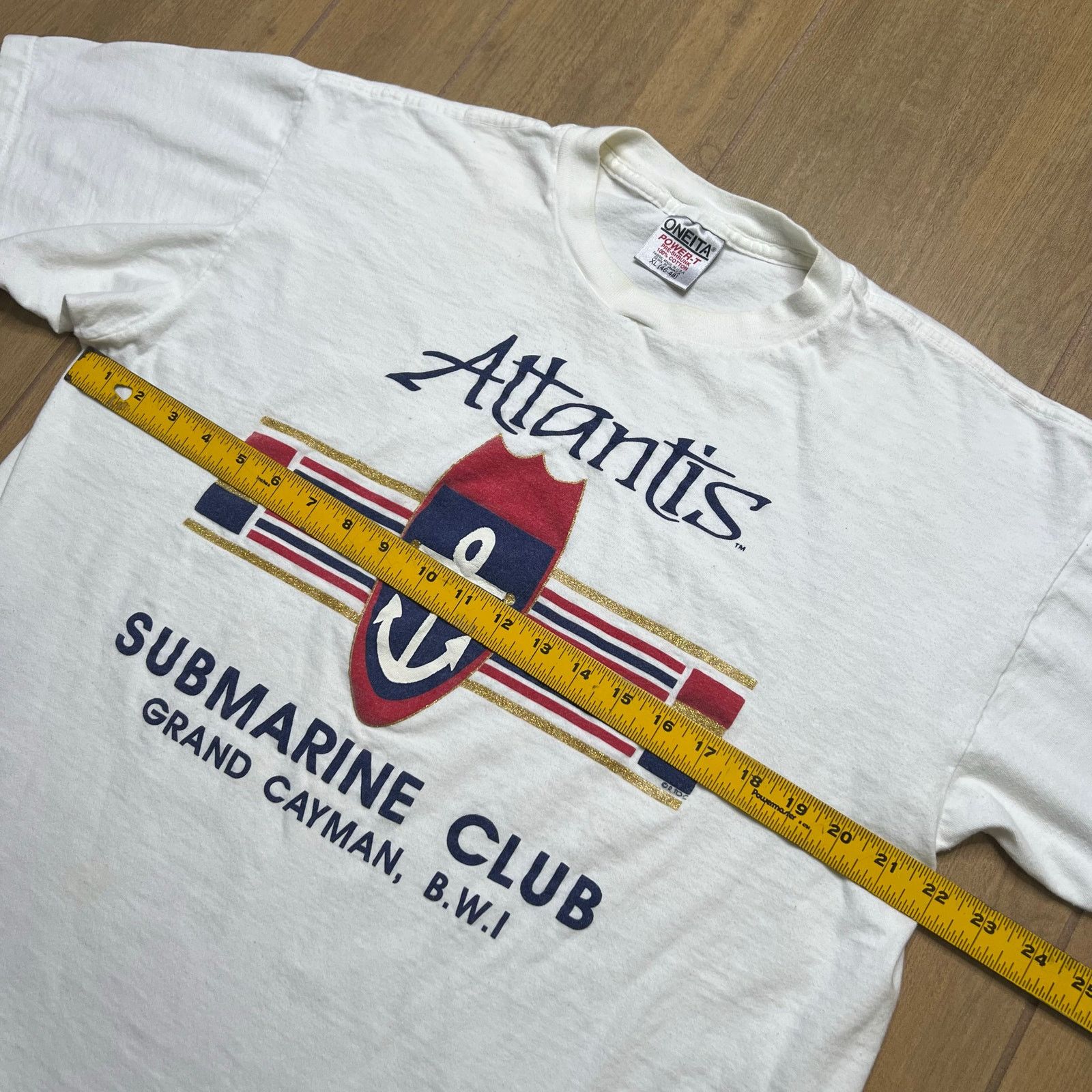 Vintage Vintage Atlantis Submarine Club Grand Cayman, 90s Sz XL Size US XL / EU 56 / 4 - 5 Thumbnail