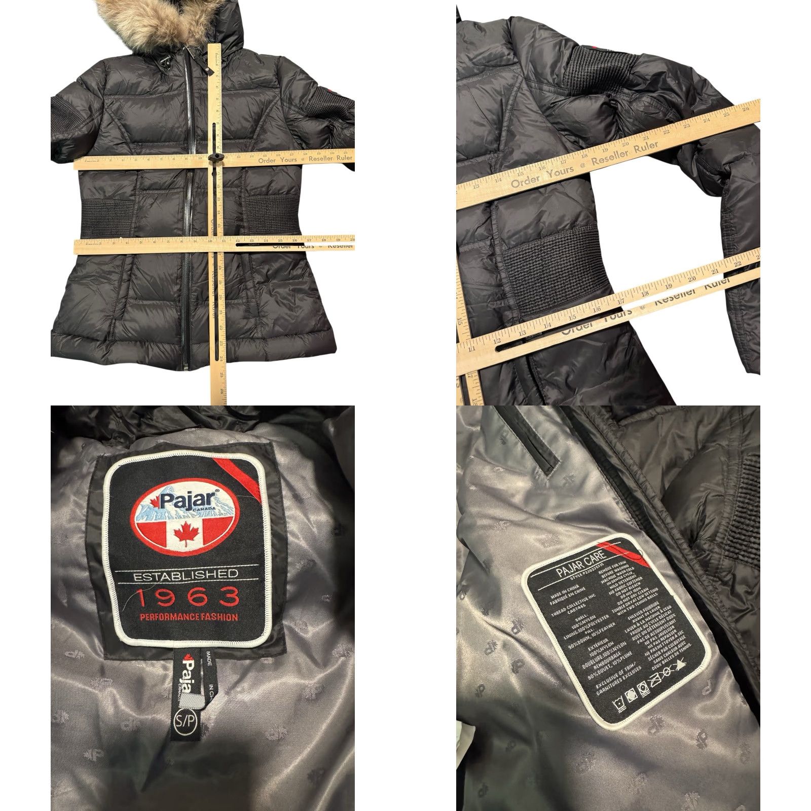 Pajar Pajar Canada Women’s Down Parka Quilted Jacket Black Real Fur Trim Hood Small Coat Jacket Parka Women’s Down Black Fur Trim Hood Small Size S / US 4 / IT 40 - 10 Thumbnail