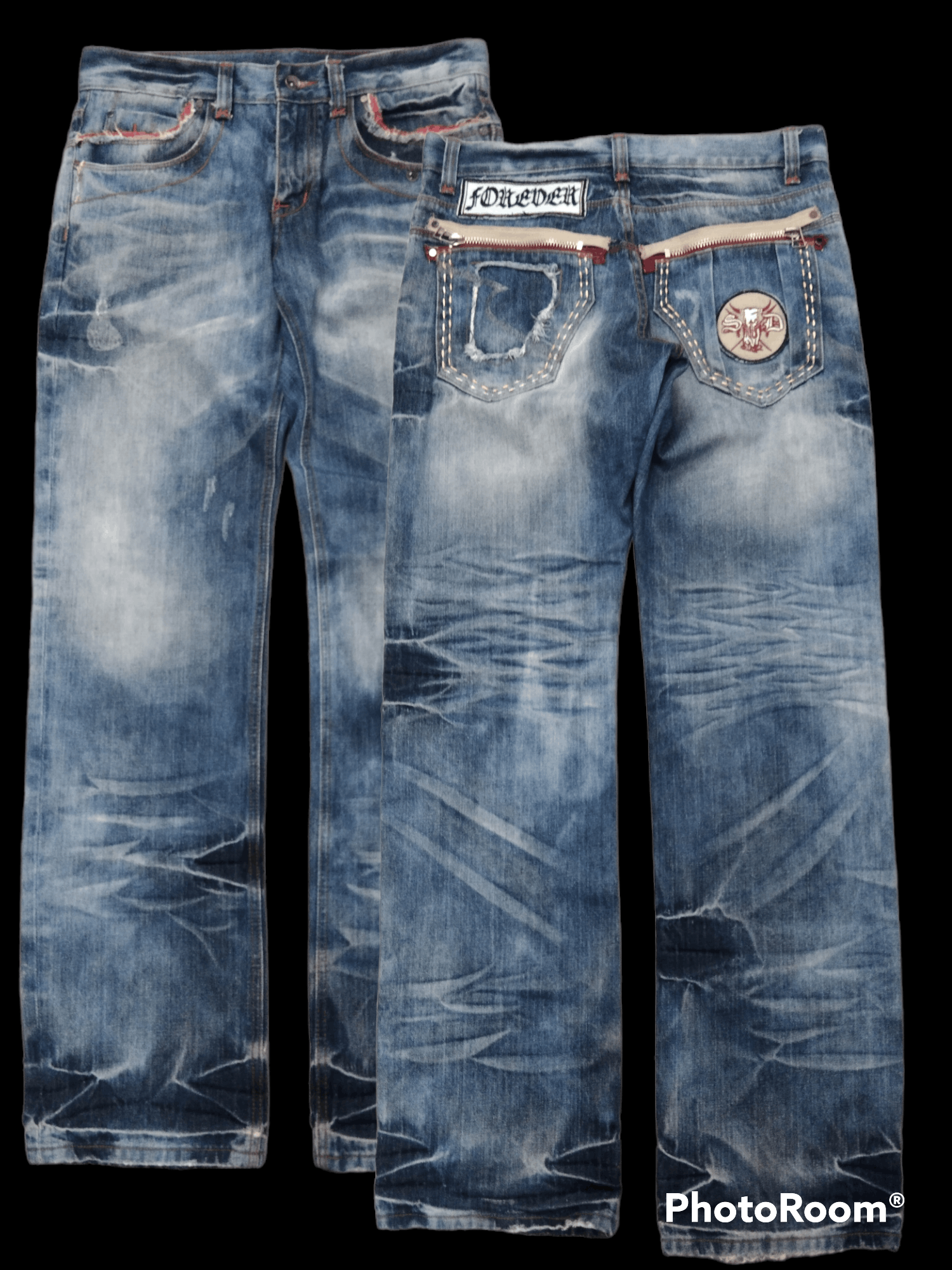 semanticdesign SiCK RIPED SEMANTIC DESIGN DENIM PANTS Size US 33 - 1 Thumbnail