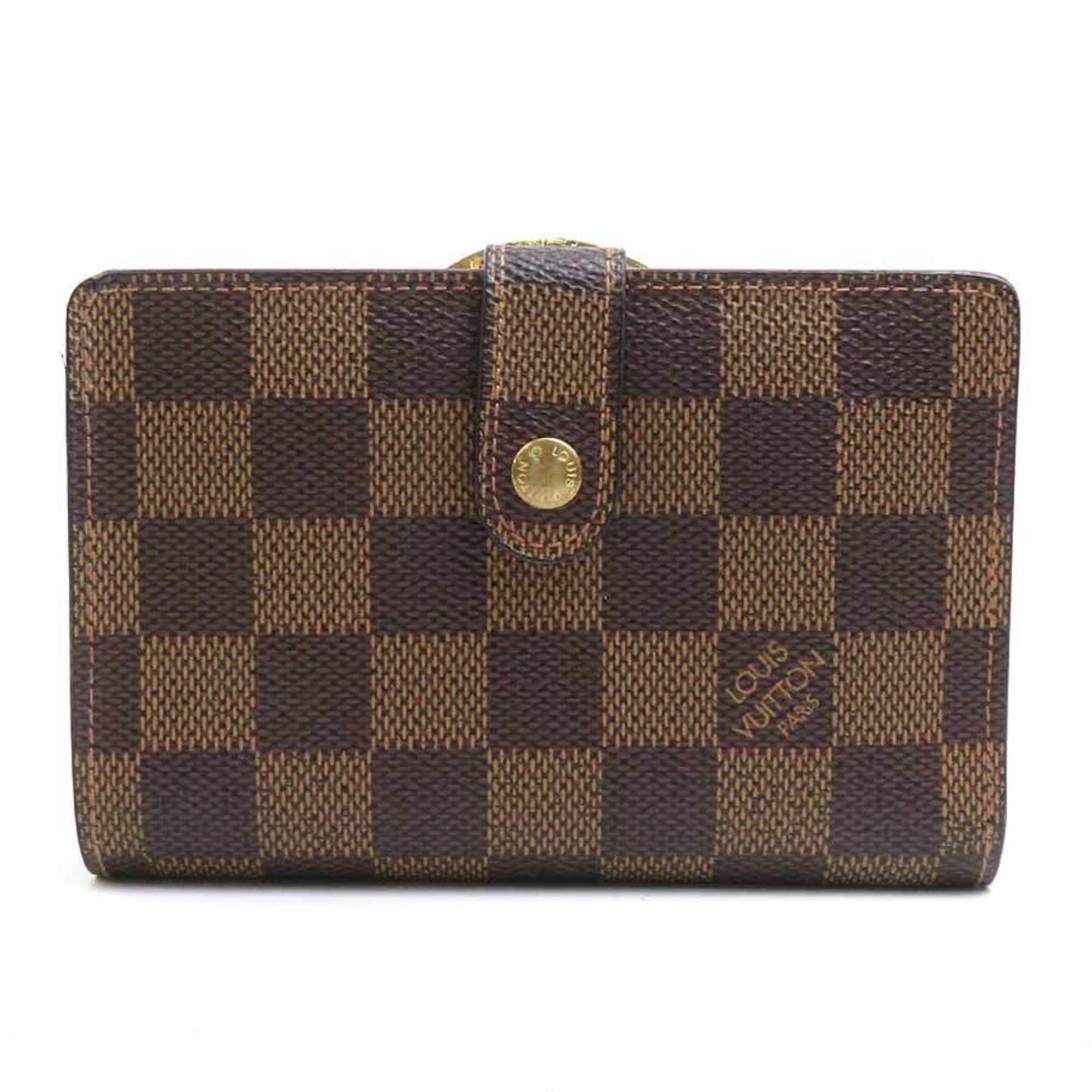 Louis Vuitton Louis Vuitton Damier Portefeuille Viennois Bifold Wallet in Canvas, Brown and Gold, Women's, N61664 e60855k Size ONE SIZE - 1 Thumbnail