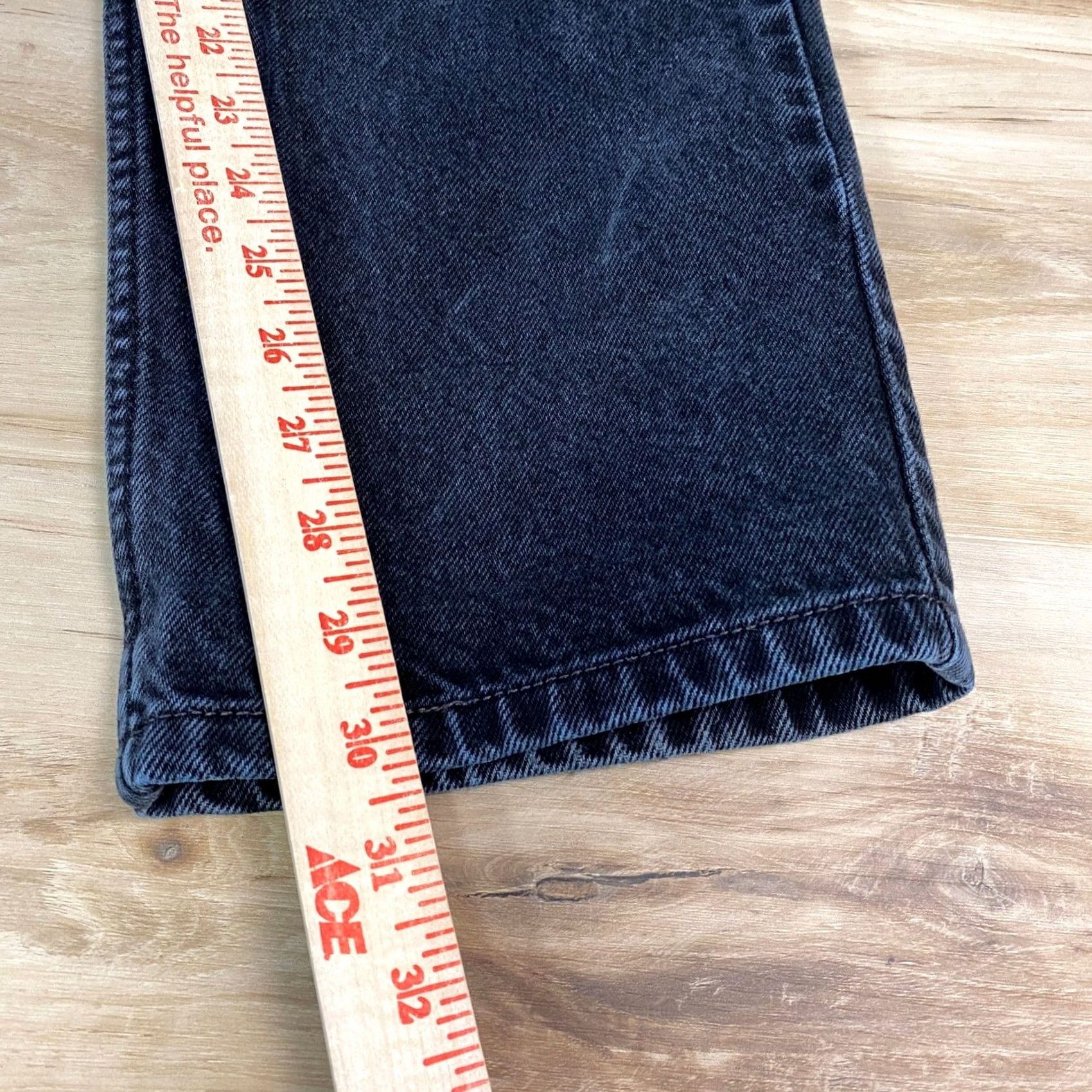 Levi's Levi's 505 Jeans Men 33x32 Heritage 100% Cotton Regular Fit Washed Black Vintage Straight Jeans Mens Size US 33 - 5 Thumbnail