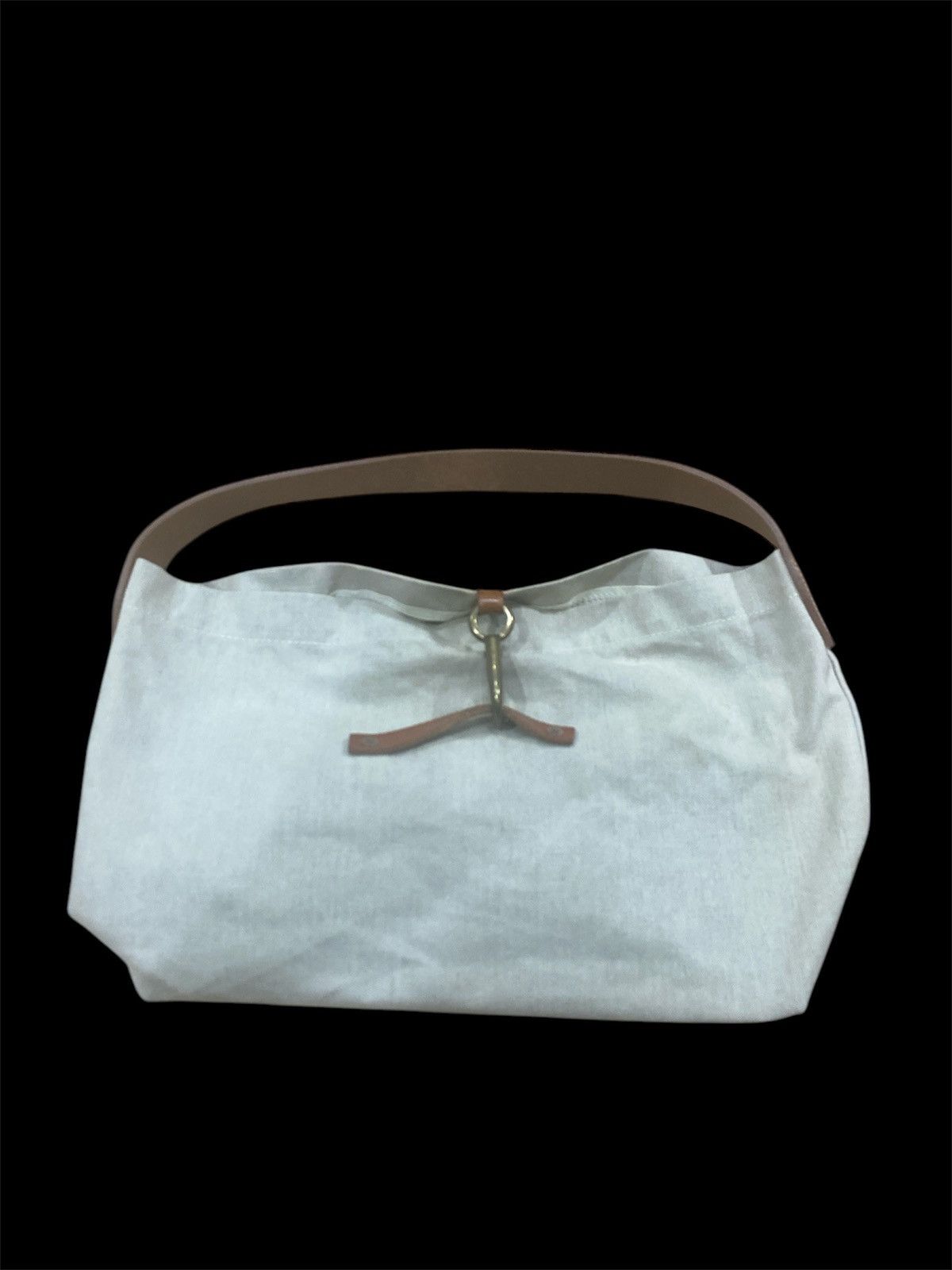 Japanese Brand × Leather Japanese style canvas shoulder bag Size ONE SIZE - 1 Thumbnail