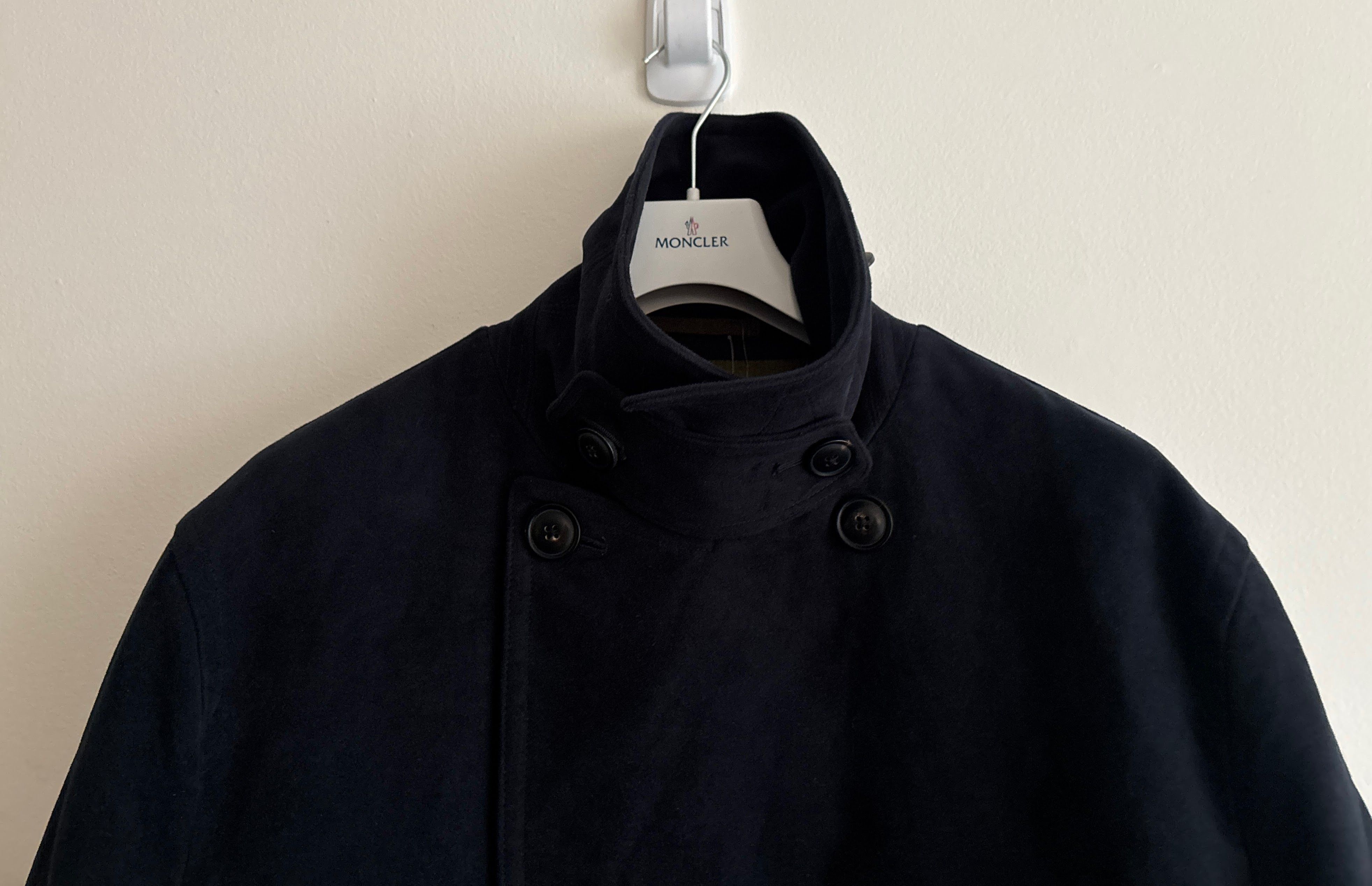 Todd Snyder USD$998 Double Breasted Moleskin Overcoat- Midnight Navy Size US XXL / EU 58 / 5 - 8 Thumbnail