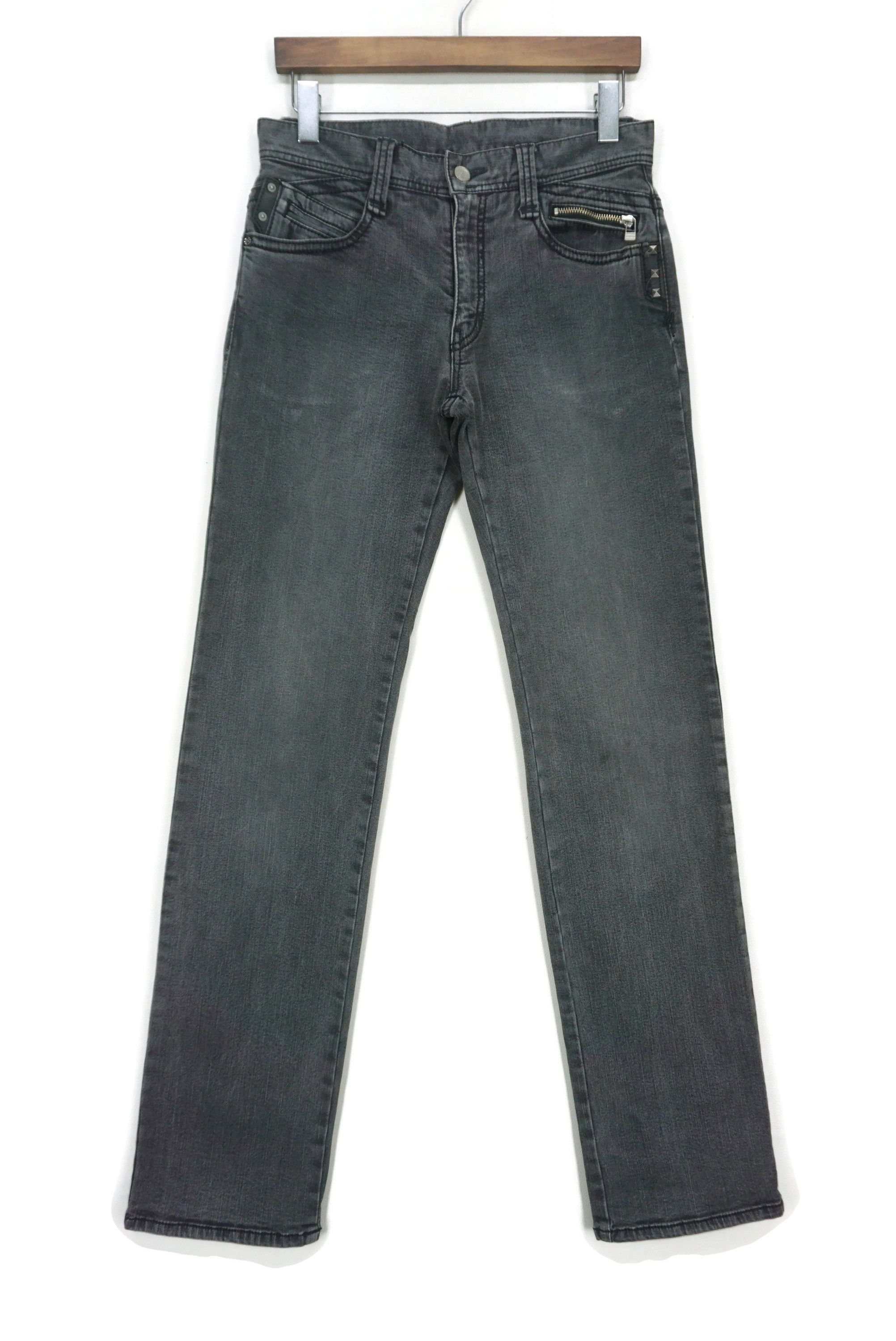 Japanese Brand Black Pia Jeans Size W30xL34.5 Made in Japan Studded Denim Size US 30 / EU 46 - 2 Thumbnail