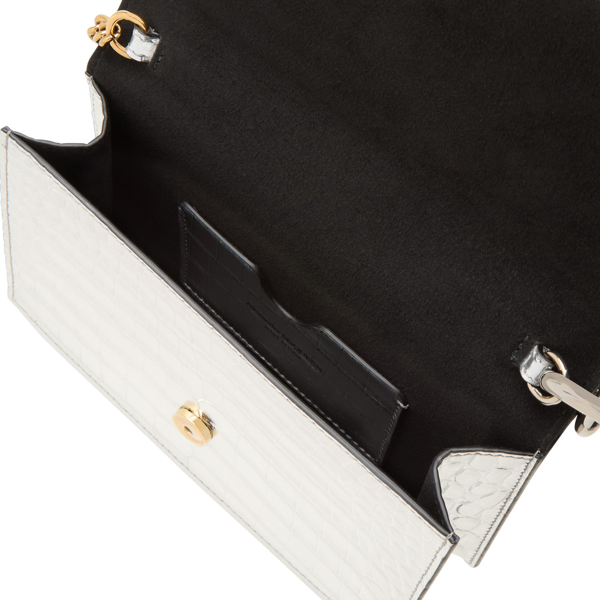 Alexander McQueen os11x1225 Size: OS / Small Skull Croc-Embossed Bag Size ONE SIZE - 3 Thumbnail