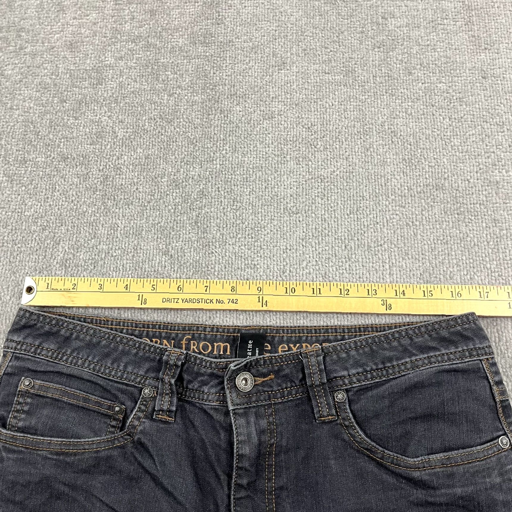 Prana prAna Bridger Jeans Mens 33 x 32 Slim Gray Denim Stretch Casual Outdoor Hike Shirt? Size US 33 - 5 Thumbnail