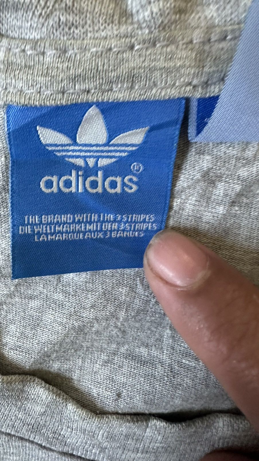 Adidas ADIDAS ORIGINALS BIG LOGO TEE Size US L / EU 52-54 / 3 - 4 Thumbnail