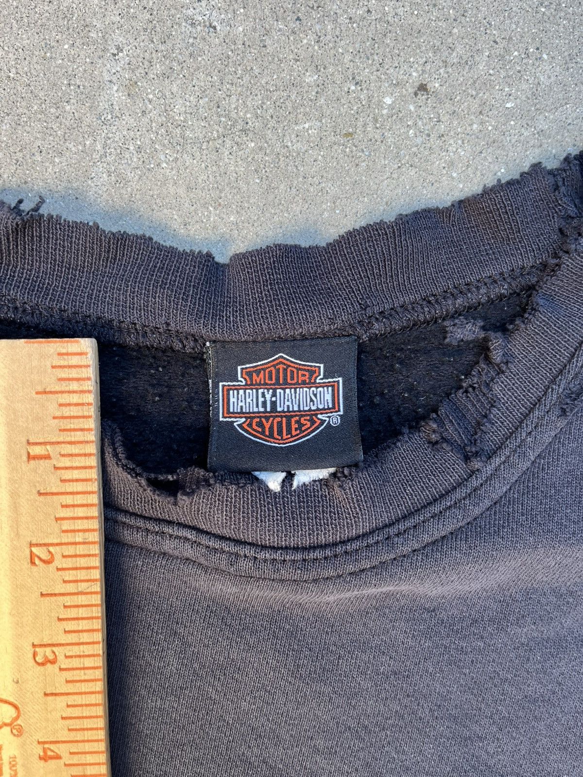 Vintage Vintage Harley Davidson Crewneck Sweatshirt Thrashed Distres Size US L / EU 52-54 / 3 - 7 Thumbnail