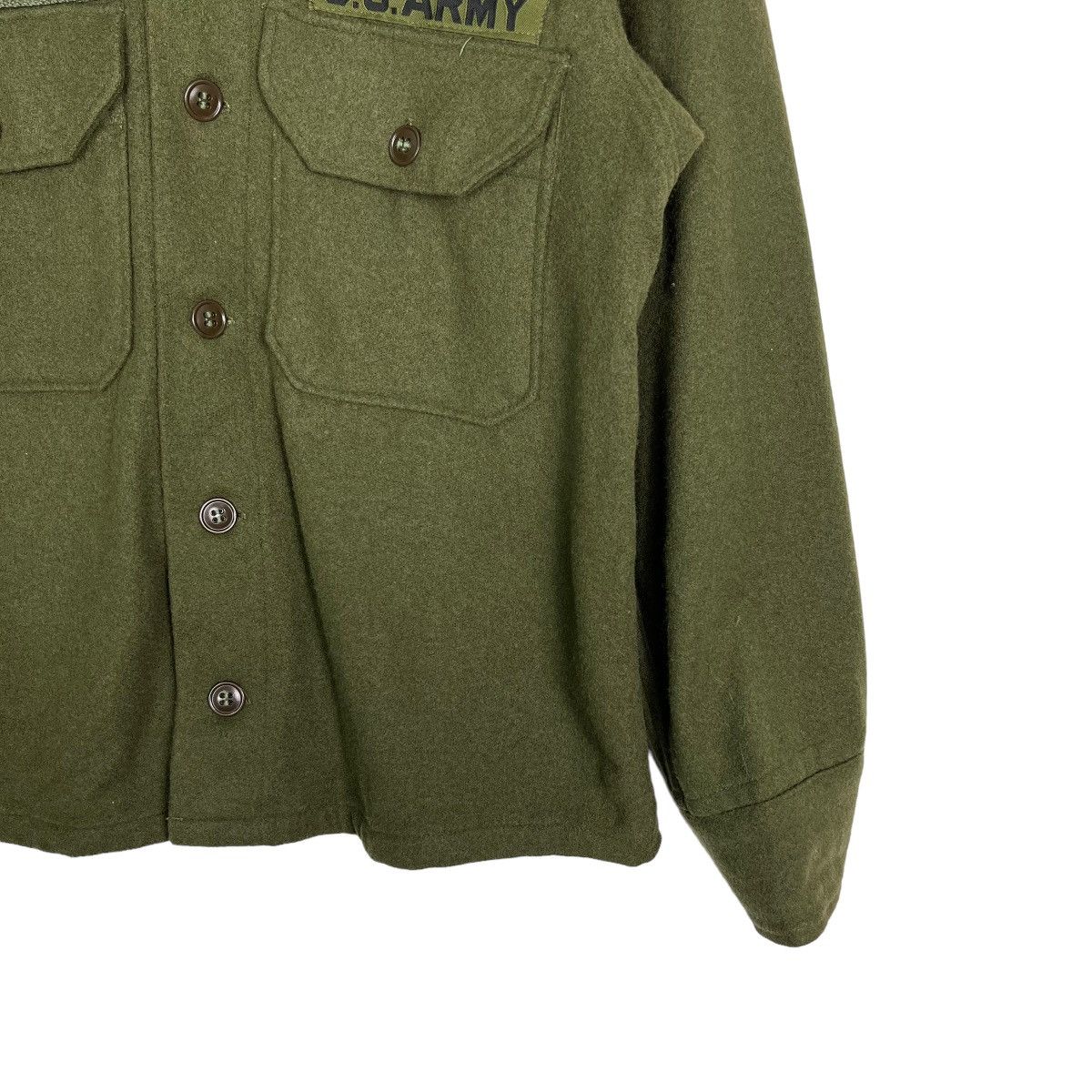 Vintage 🔥 TRUE VINTAGE US ARMY MILITARY WOOL SHIRTS JACKET Size US M / EU 48-50 / 2 - 8 Thumbnail
