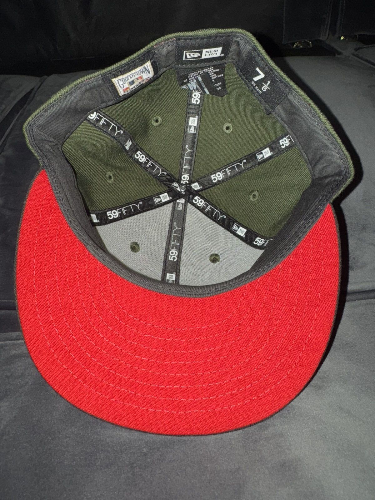 New Era New Era 59Fifty Chicago White Sox Throwback Logo Olive Size ONE SIZE - 3 Thumbnail