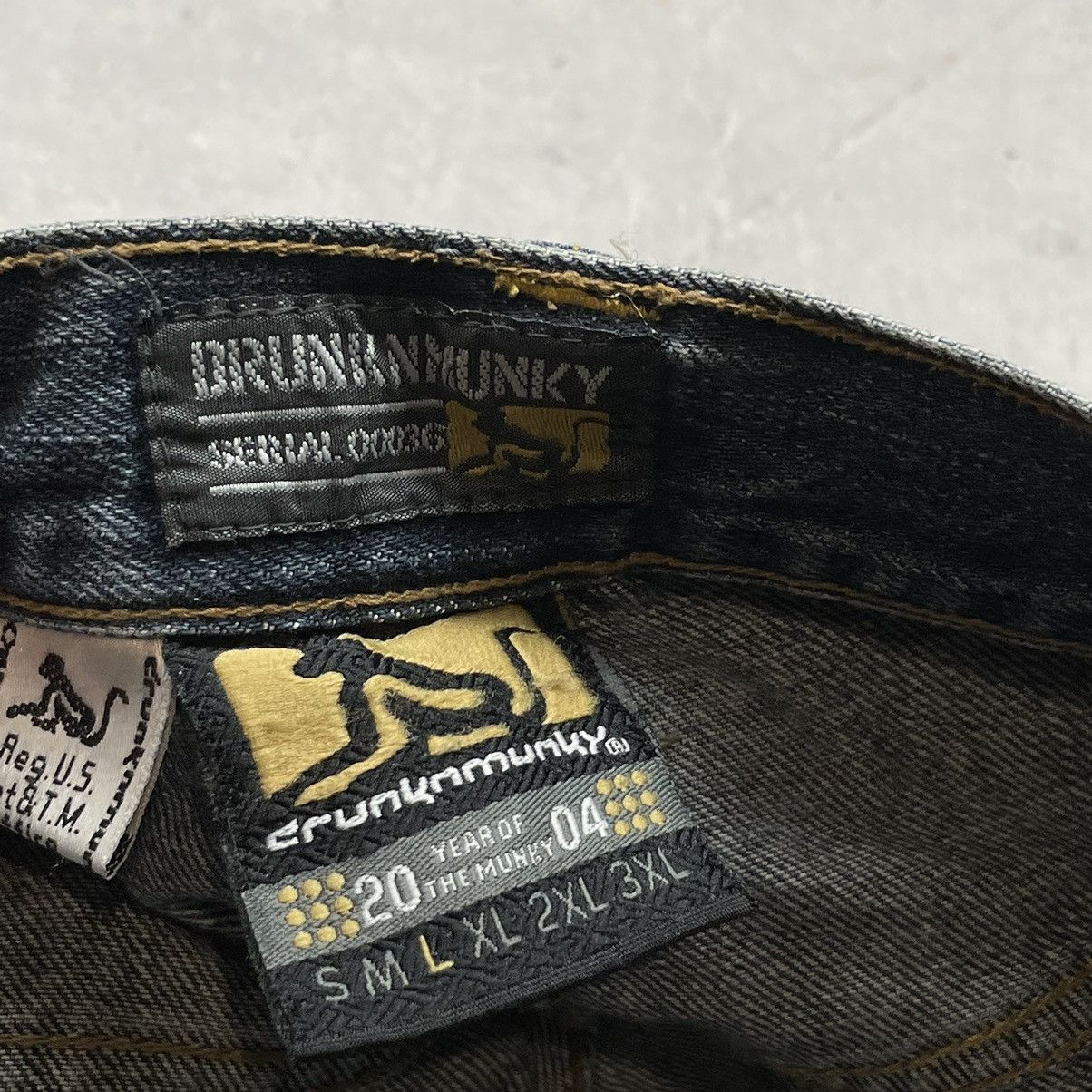 DrunknMunky × Vintage Drunkn Munky Spellout Embroidered Jeans Baggy Jeans size L Size US 36 / EU 52 - 10 Thumbnail