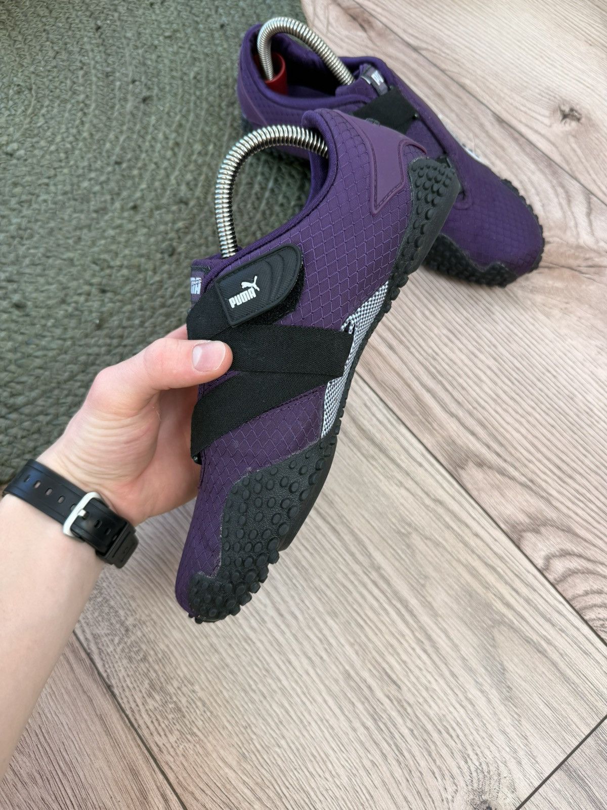 Puma × Vintage SALE✅✅ARCHIVE 2000s PUMA MOSTRO Leather BUBBLE SNEAKERS Size US 9 / IT 39 - 4 Thumbnail