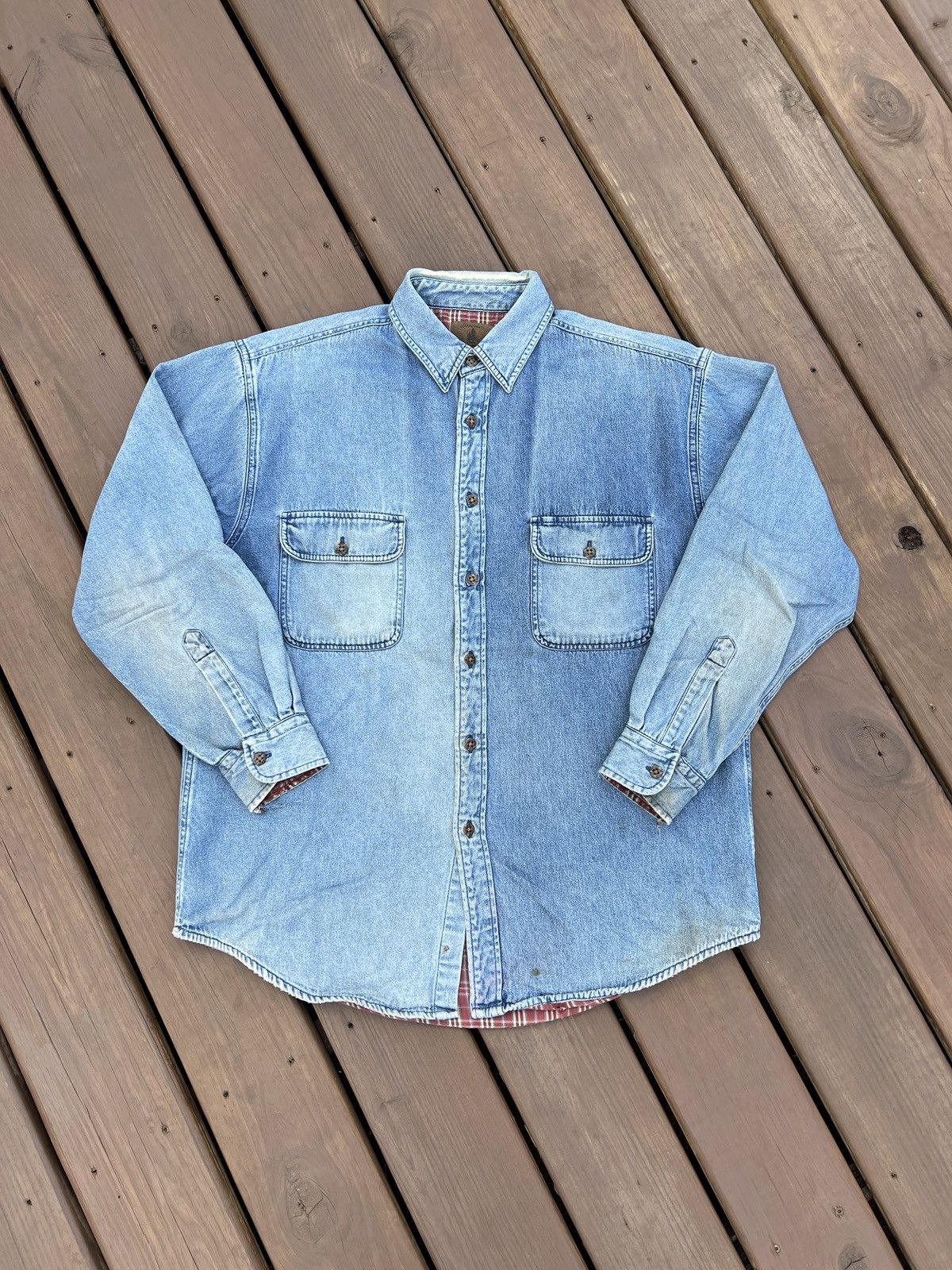St john's bay flannel lined shirt store