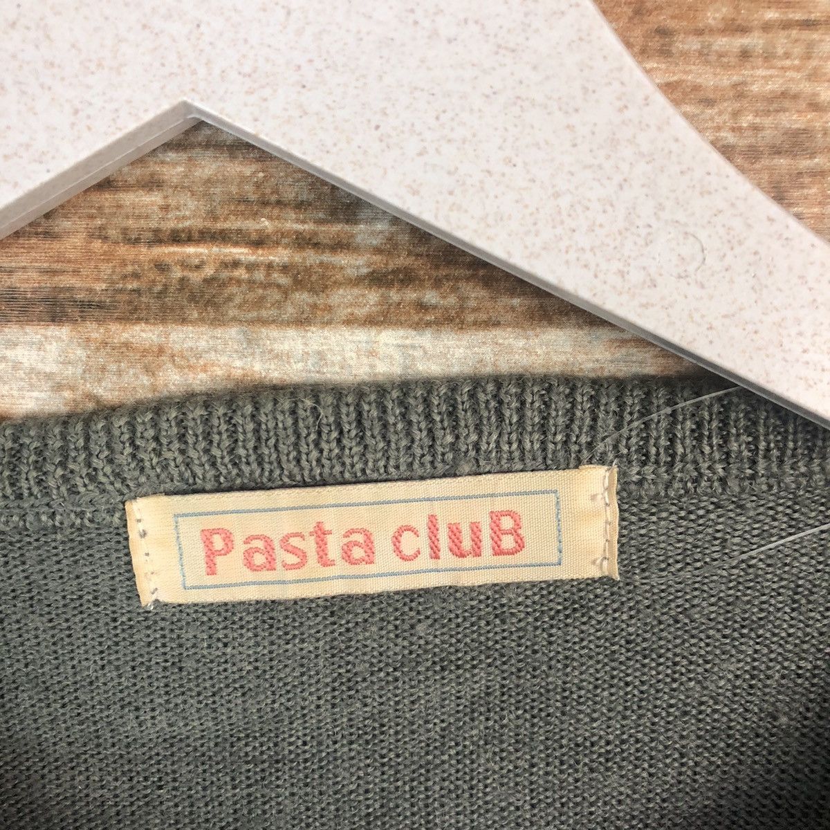 Vintage Pasta Club Grey Patterned vintage knitwear Cardigans #A1455 Size M / US 6-8 / IT 42-44 - 9 Thumbnail