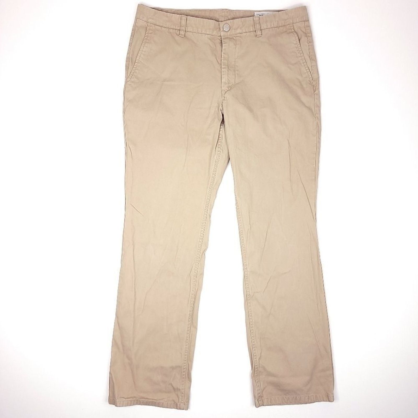 Bonobos Bonobos Straight Fit Chino Pants Mens 35x31 Tan Cotton Size US 35 - 1 Thumbnail